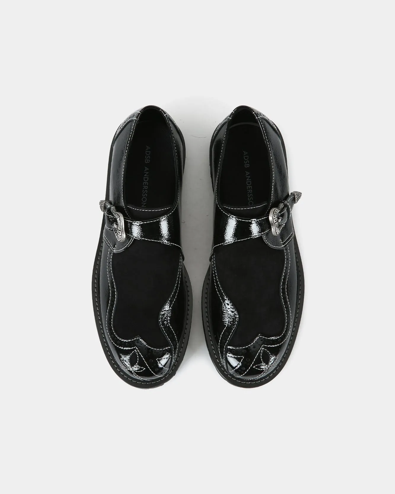 WESTERN BROGUE LOAFERS aaa463m(BLACK) sold by Andersson Bell product image thumbnail 3