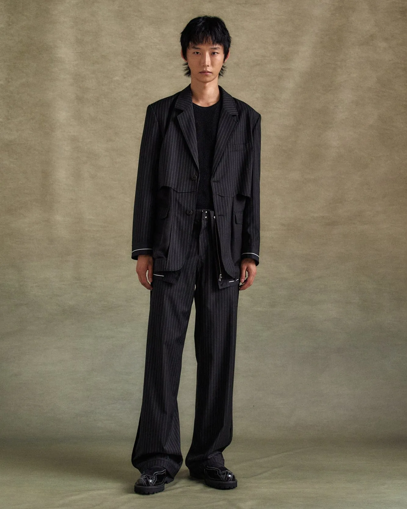 WESTERN BROGUE LOAFERS aaa463m(BLACK) sold by Andersson Bell product image thumbnail 5