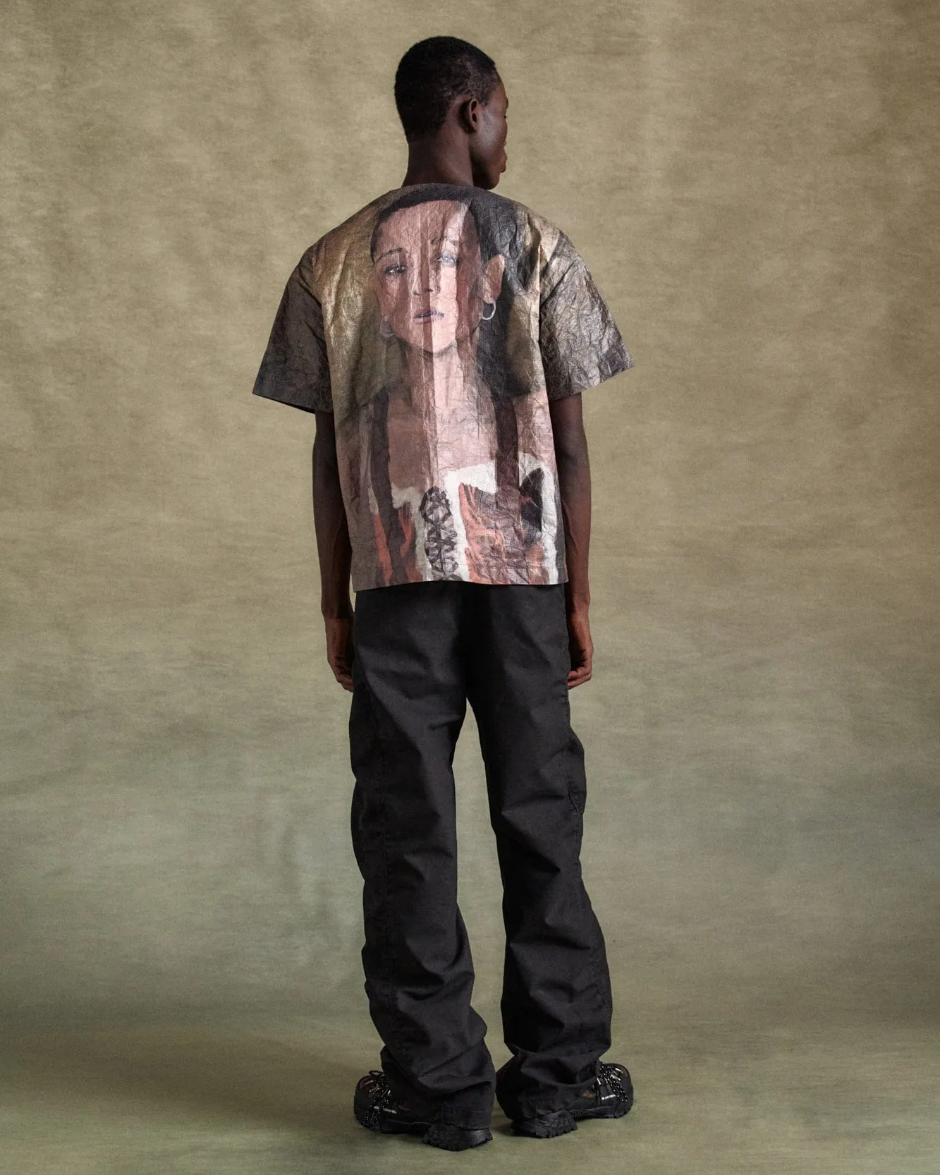 ARC SHIRRING PANTS apa791m(BLACK) sold by Andersson Bell product image thumbnail 4