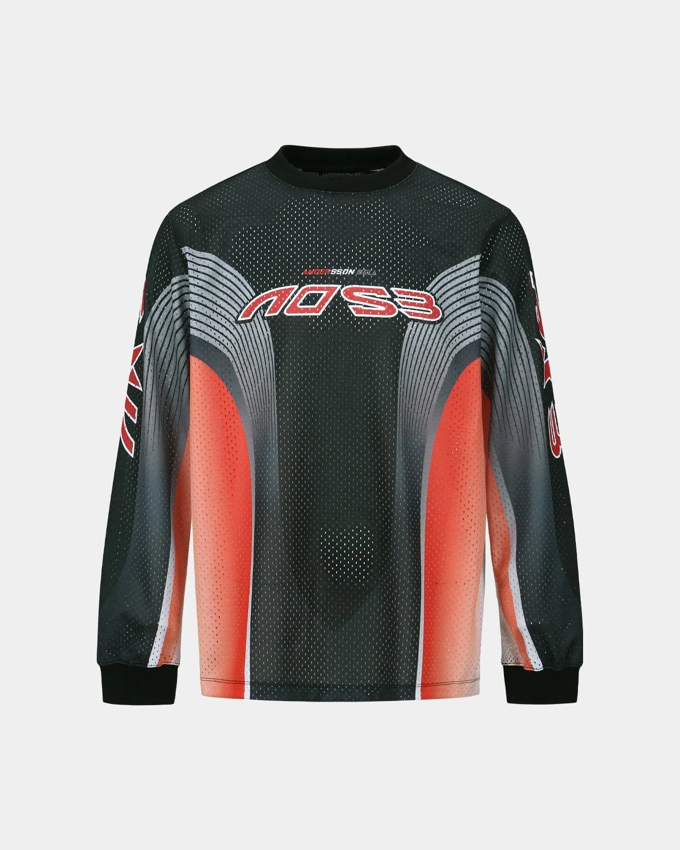 MESH RACING L/S T-SHIRTS atb1296m(BLACK/RED) sold by Andersson Bell product image thumbnail 2