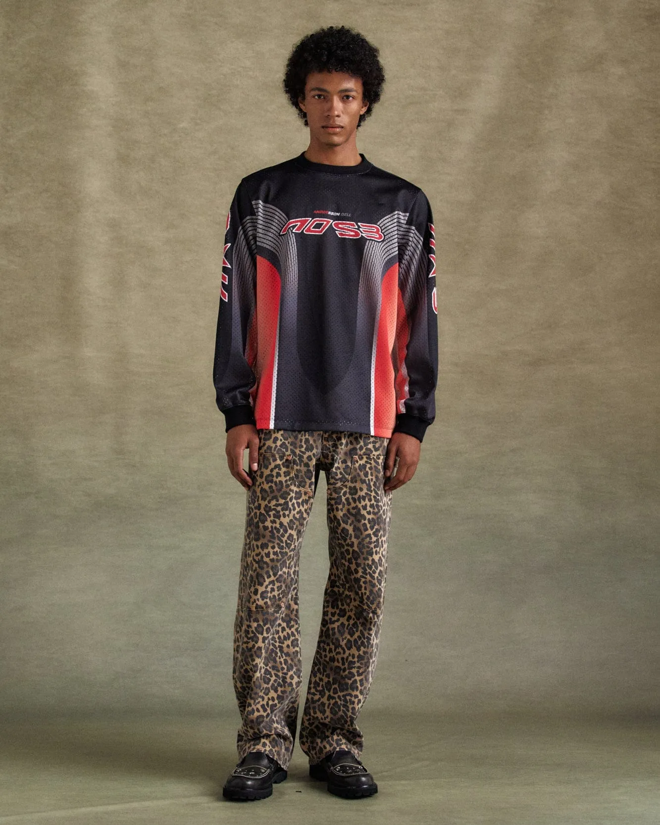 MESH RACING L/S T-SHIRTS atb1296m(BLACK/RED) sold by Andersson Bell product image thumbnail 5