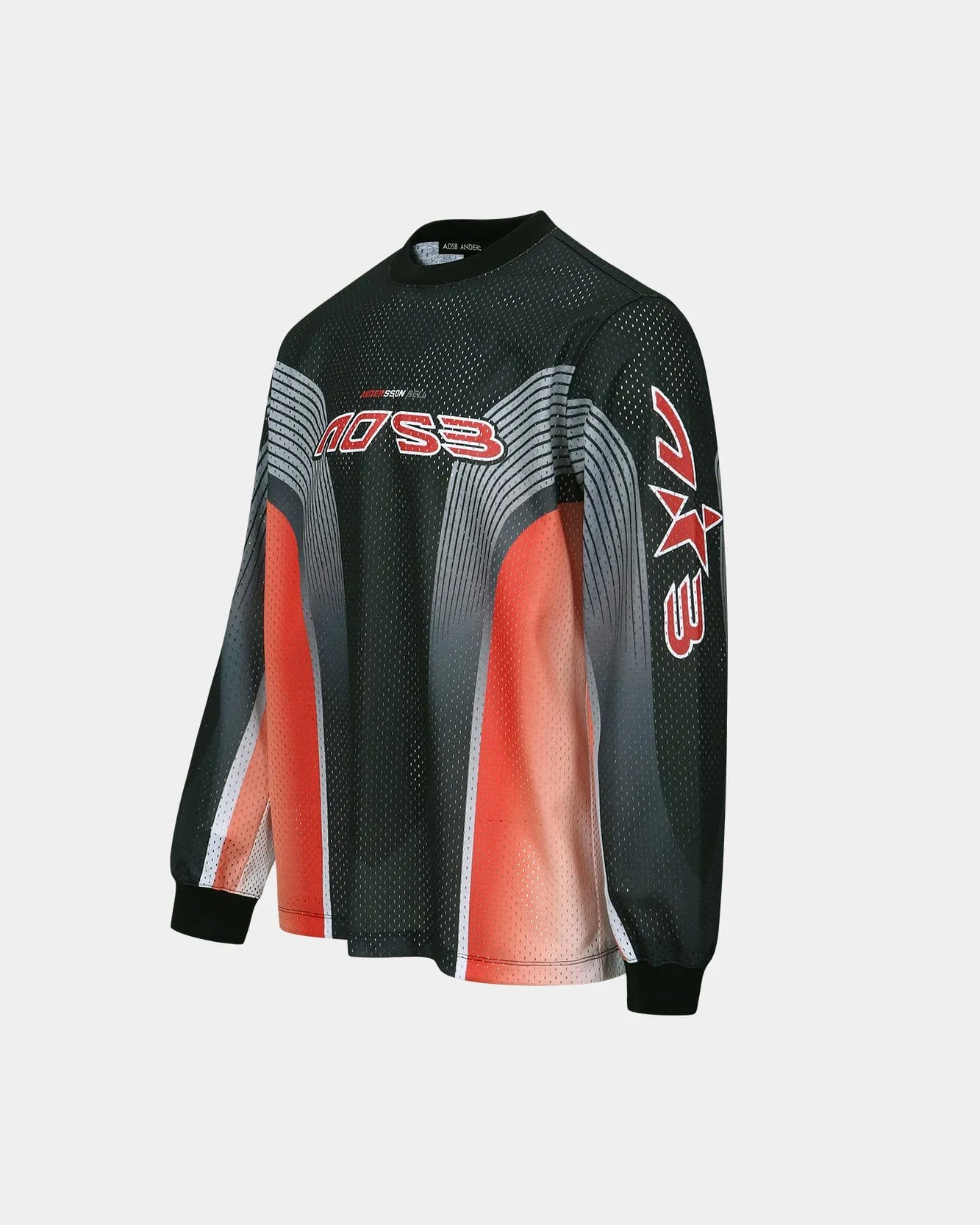 MESH RACING L/S T-SHIRTS atb1296m(BLACK/RED) sold by Andersson Bell product image thumbnail 3