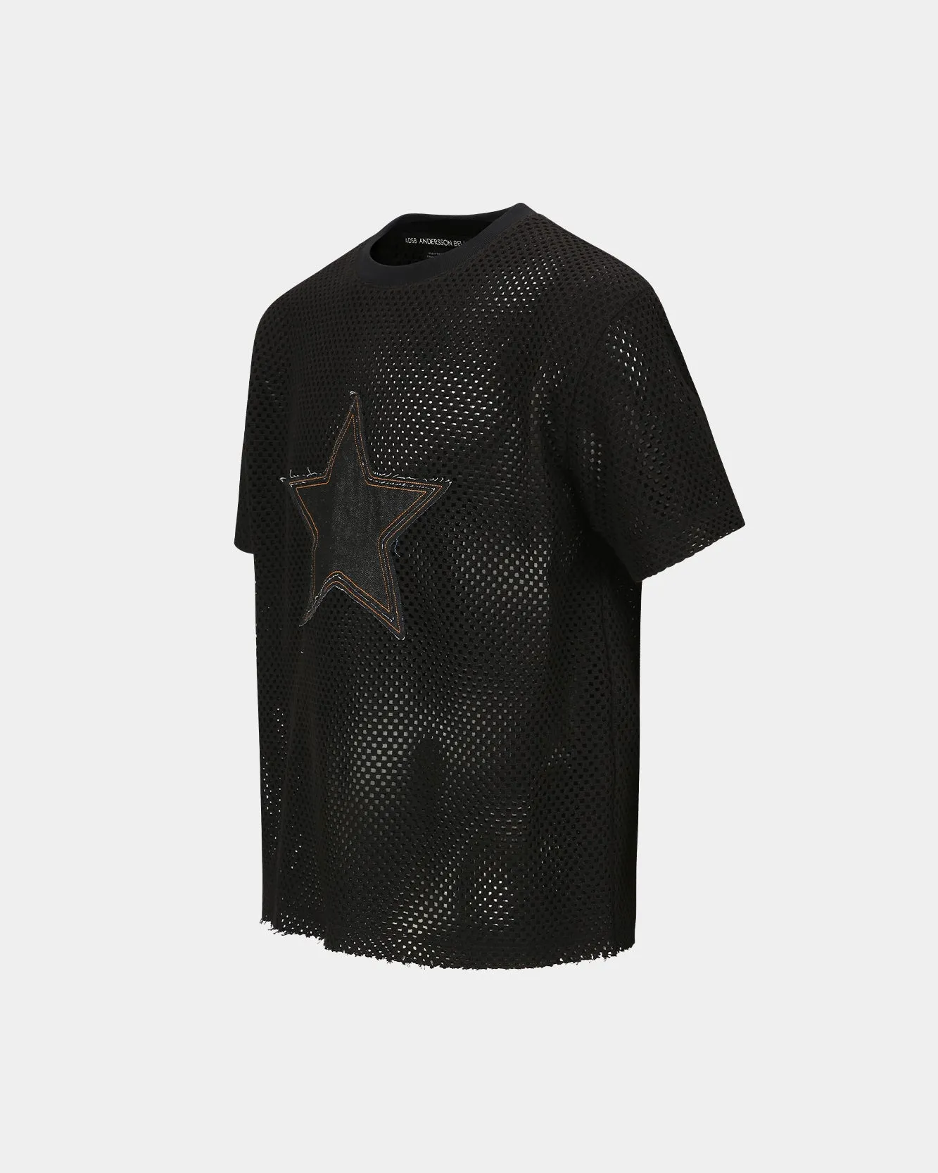 STAR PATCH MESH T-SHIRTS atb1295m(BLACK) sold by Andersson Bell product image thumbnail 3