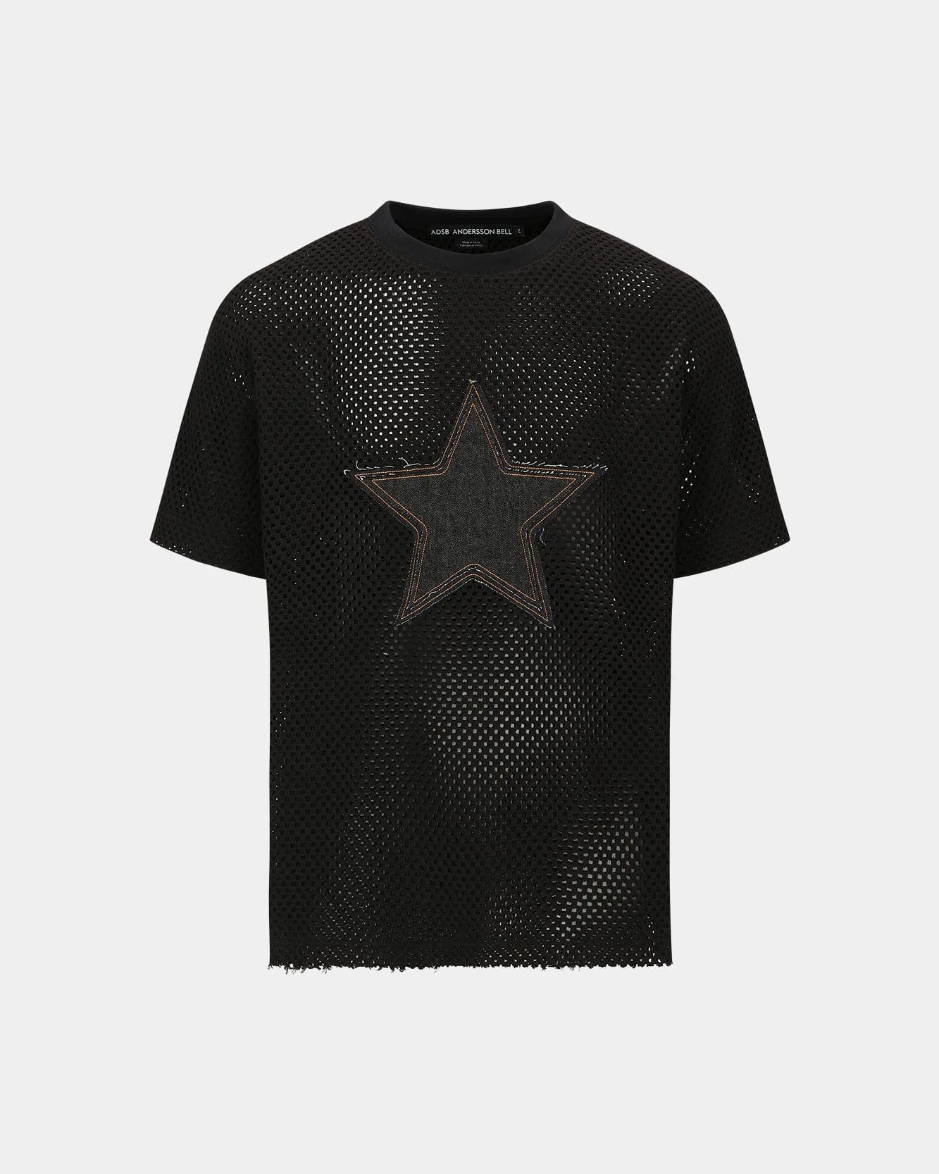 STAR PATCH MESH T-SHIRTS atb1295m(BLACK) sold by Andersson Bell product image thumbnail 2