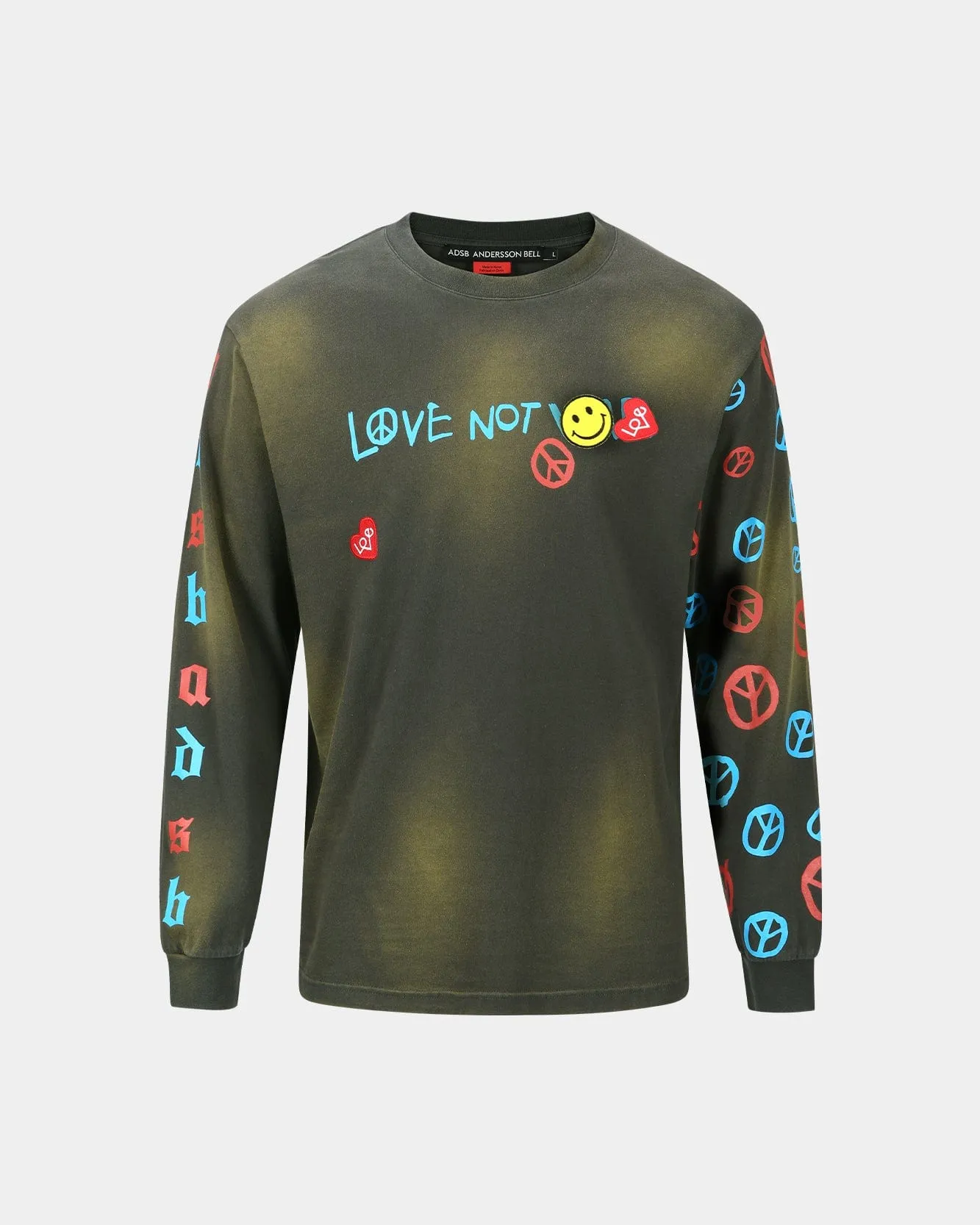 UNISEX LOVE L/S T-SHIRTS atb1254u(CHARACOAL) sold by Andersson Bell product image thumbnail 2