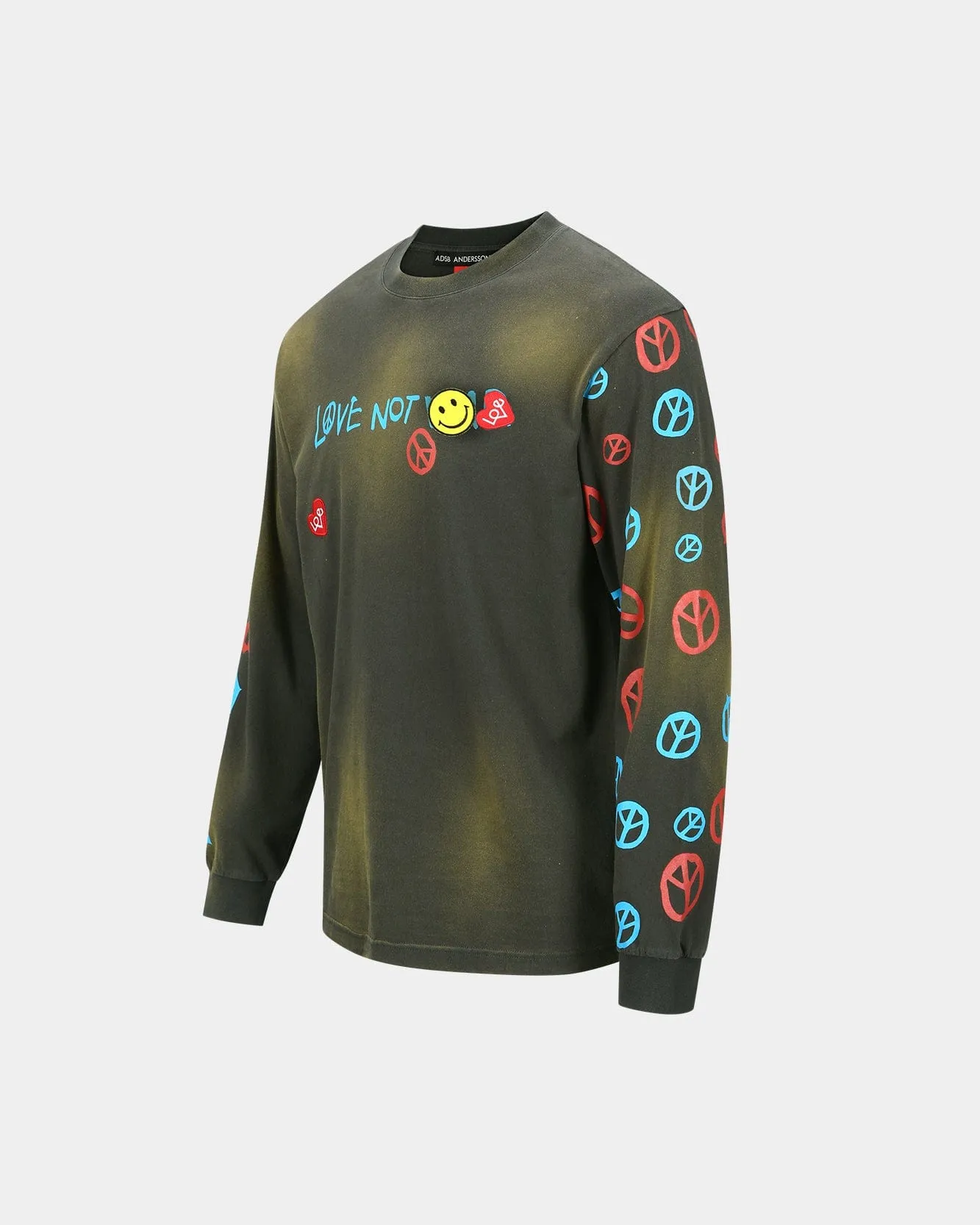 UNISEX LOVE L/S T-SHIRTS atb1254u(CHARACOAL) sold by Andersson Bell product image thumbnail 3