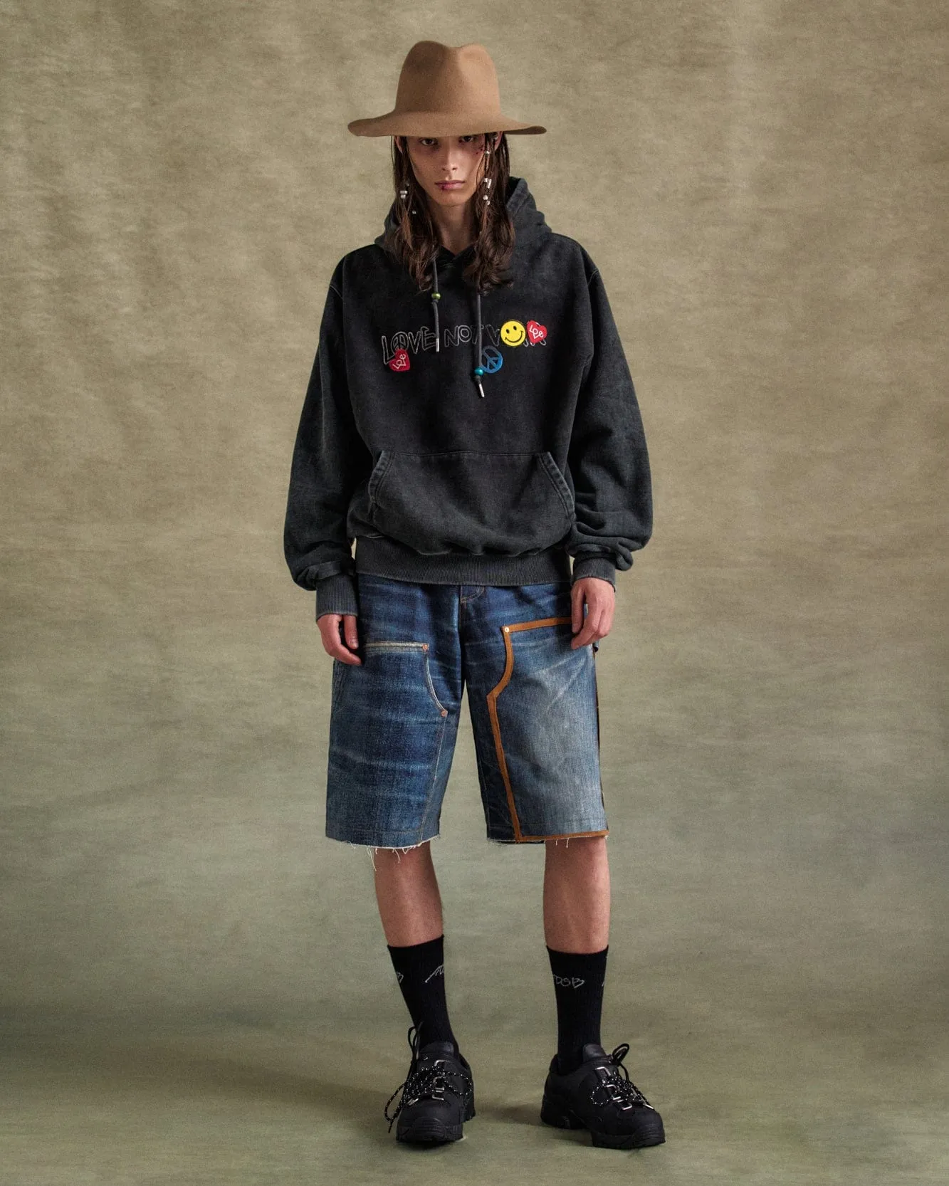 UNISEX LOVE DYED HOODIE atb1253u(BLACK) sold by Andersson Bell