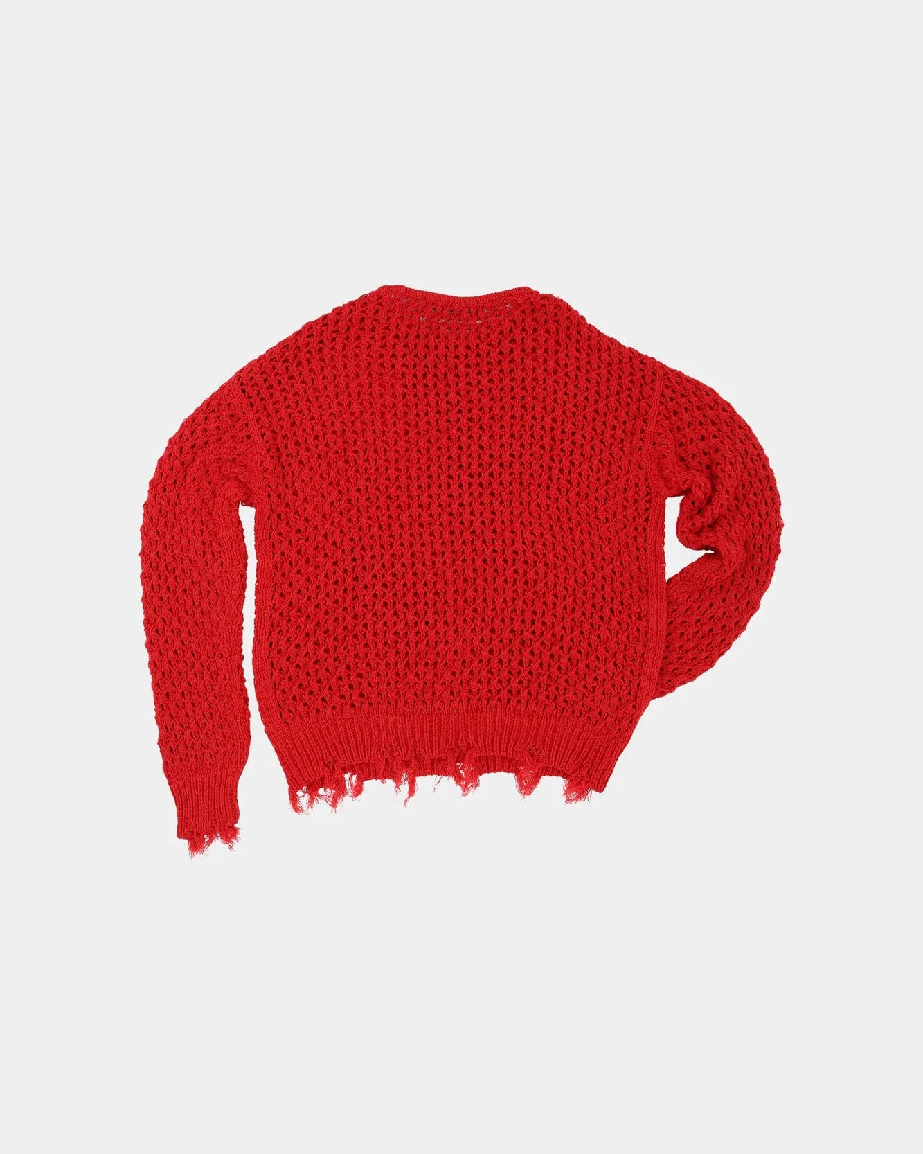 UNISEX DAMAGED BOATNECK SWEATER atb1240u(RED) sold by Andersson Bell product image thumbnail 3
