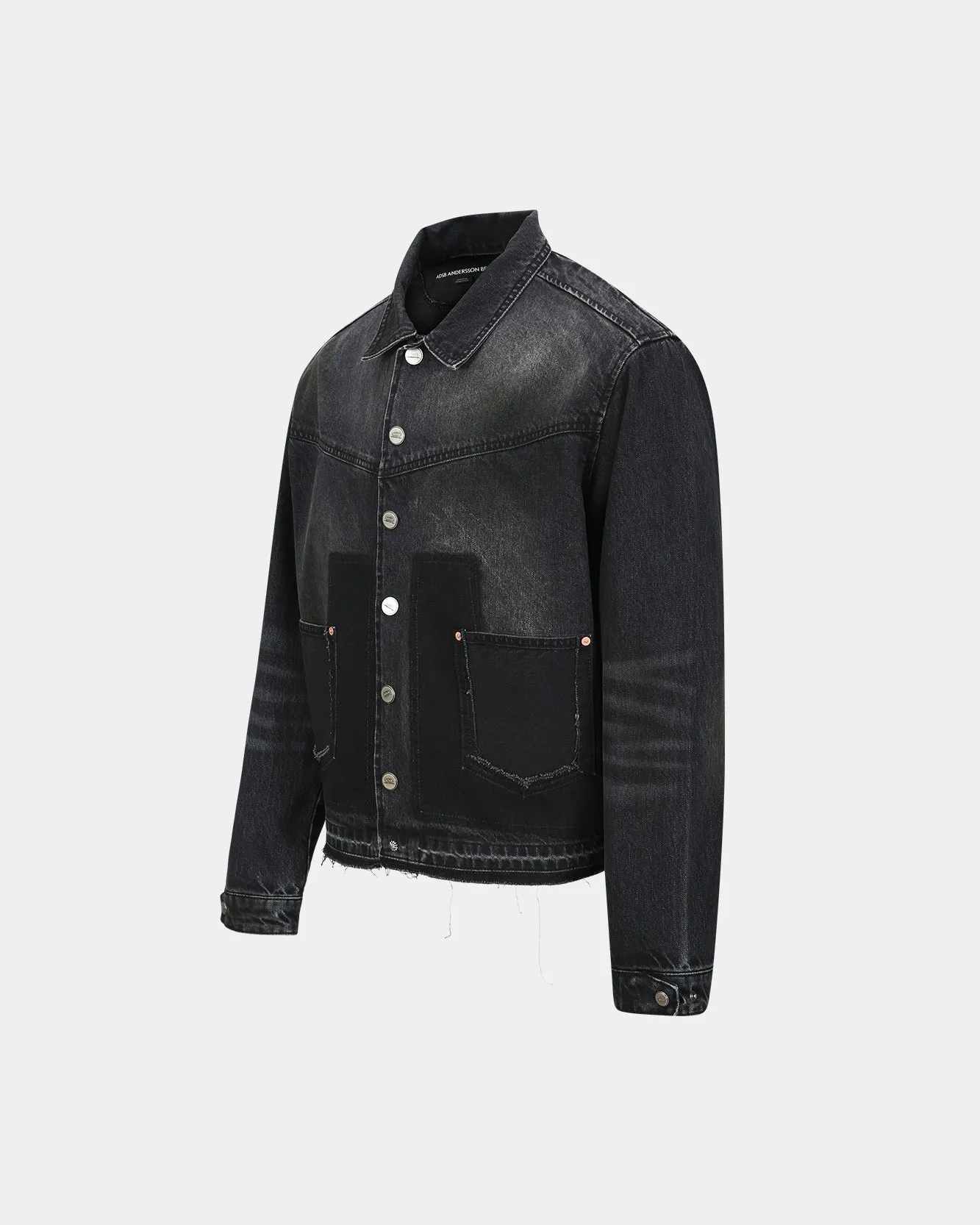 RODEO MOTORCYCLE DENIM JACKET awa675m(BLACK) sold by Andersson Bell product image thumbnail 3
