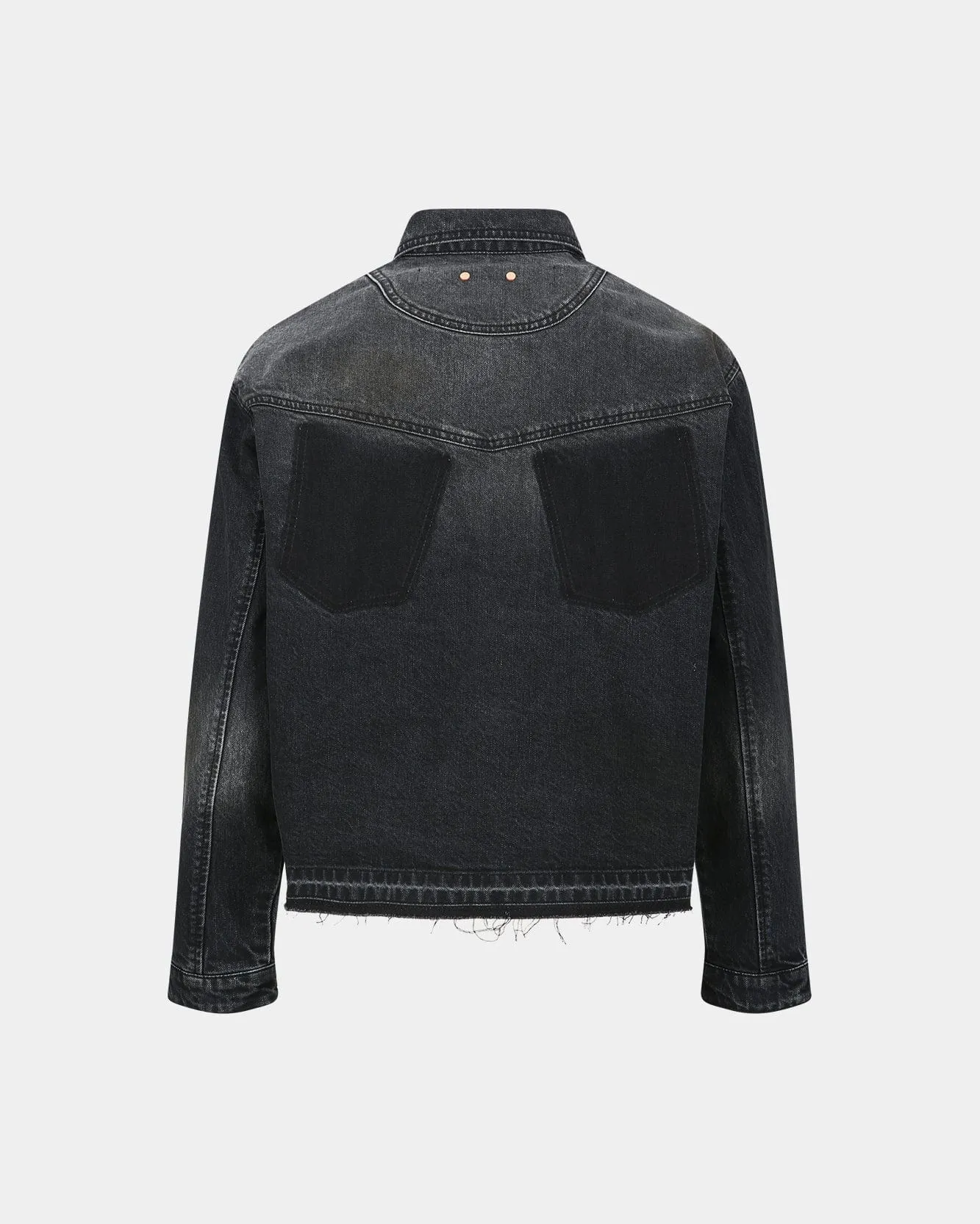RODEO MOTORCYCLE DENIM JACKET awa675m(BLACK) sold by Andersson Bell product image thumbnail 4
