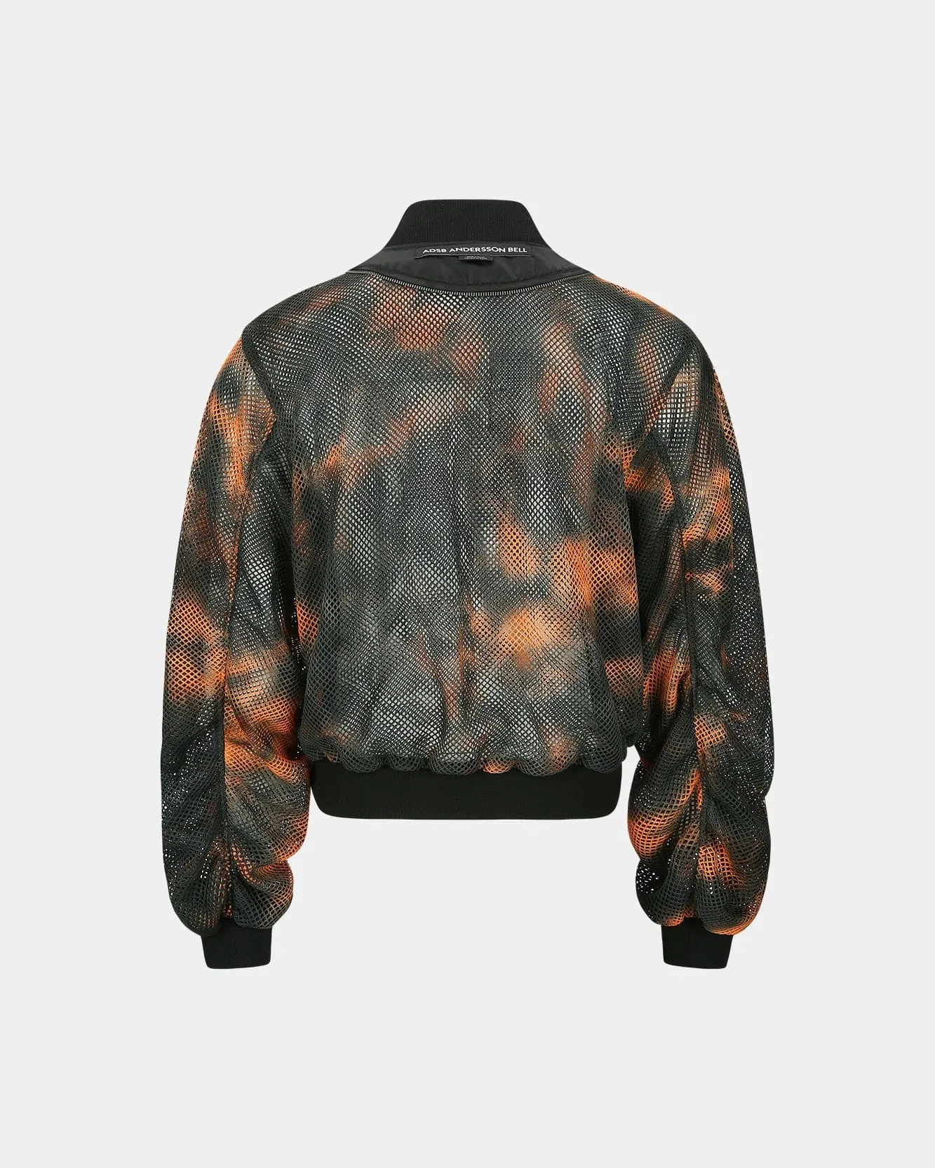 UNISEX DOUBLE LAYER MESH BOMBER awa701u(BLACK) sold by Andersson Bell product image thumbnail 4