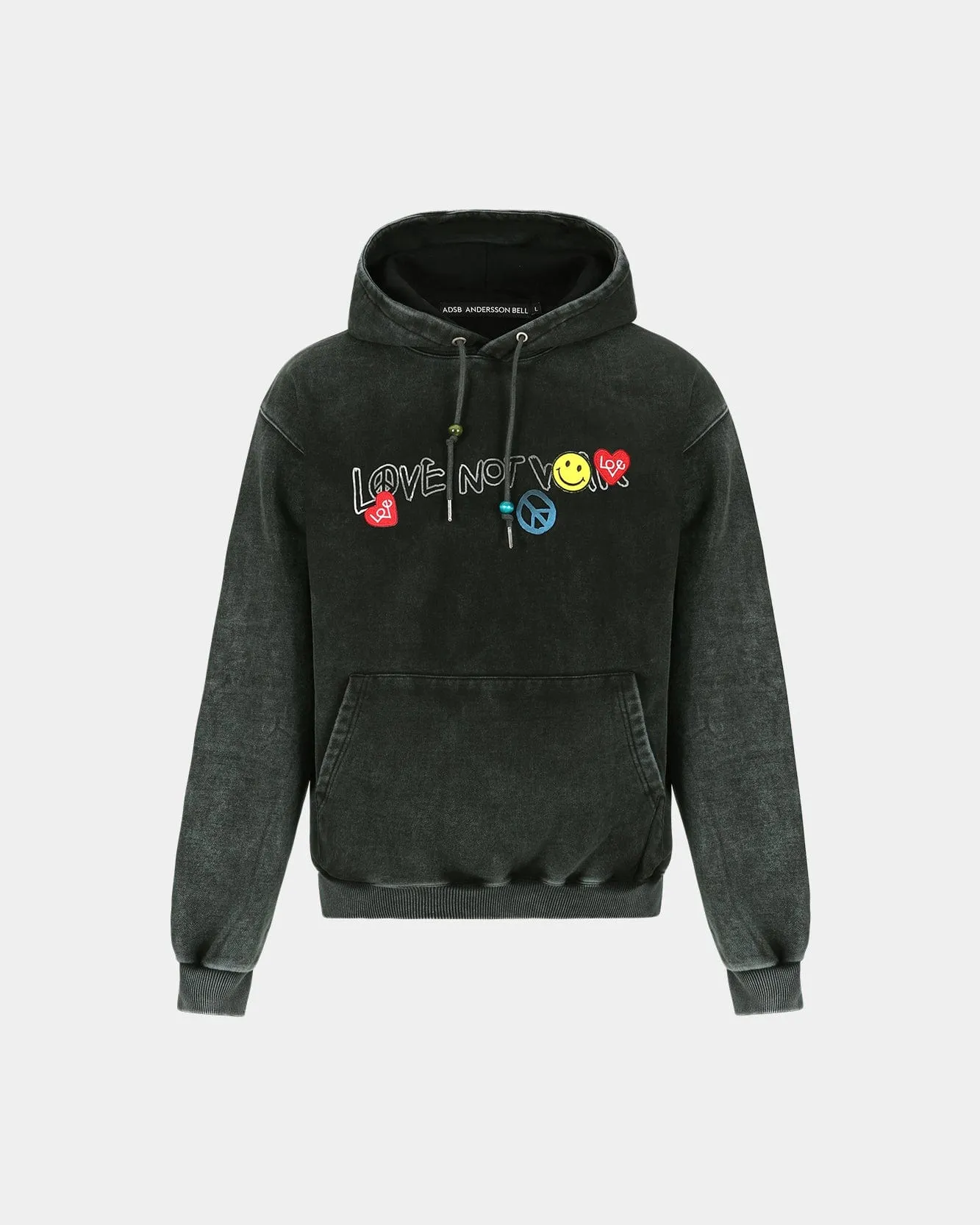 UNISEX LOVE DYED HOODIE atb1253u(BLACK) sold by Andersson Bell product image thumbnail 2