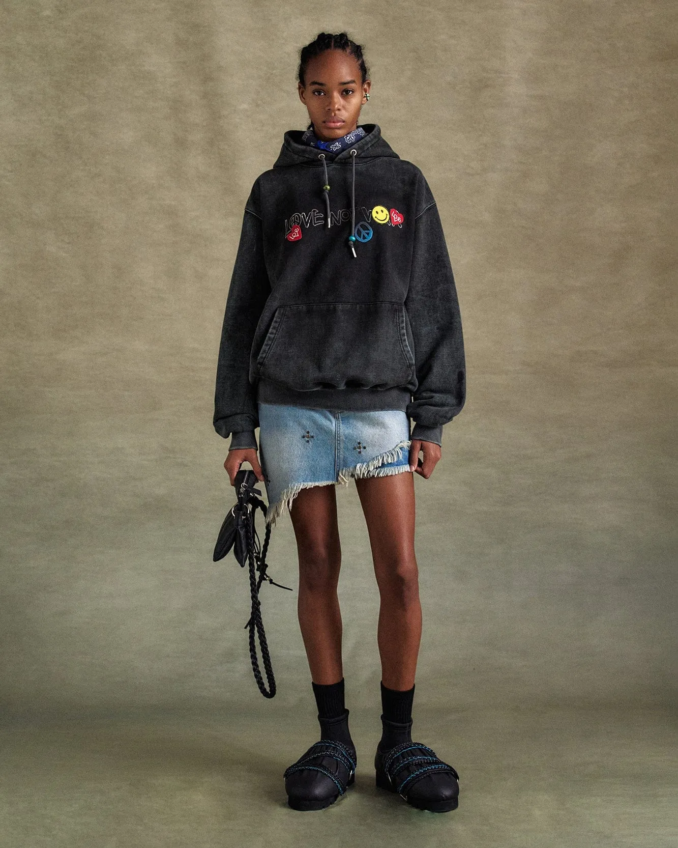 UNISEX LOVE DYED HOODIE atb1253u(BLACK) sold by Andersson Bell