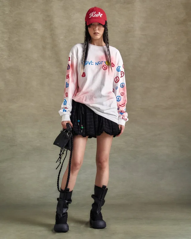 UNISEX LOVE L/S T-SHIRTS atb1254u(WHITE) sold by Andersson Bell