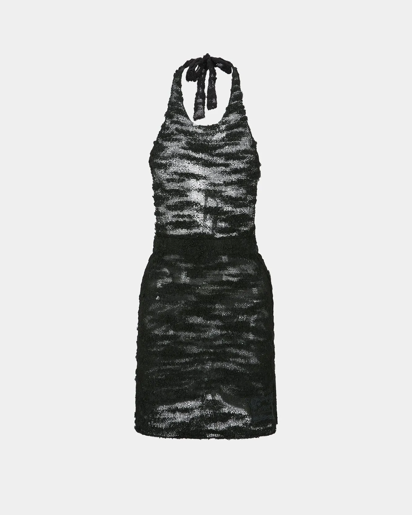 CLOUD HALTER KNIT DRESS atb1262w(BLACK) sold by Andersson Bell product image thumbnail 2