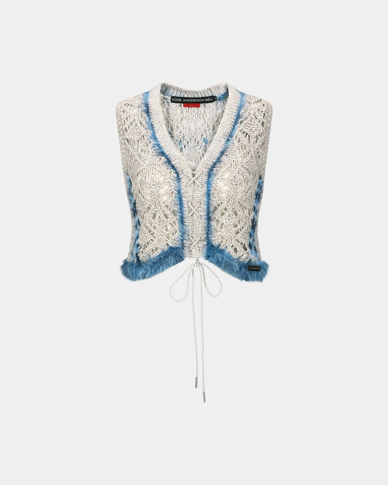 WESTERN LACE-UP KNIT VEST atb1318w(BEIGE) sold by Andersson Bell product image thumbnail 2