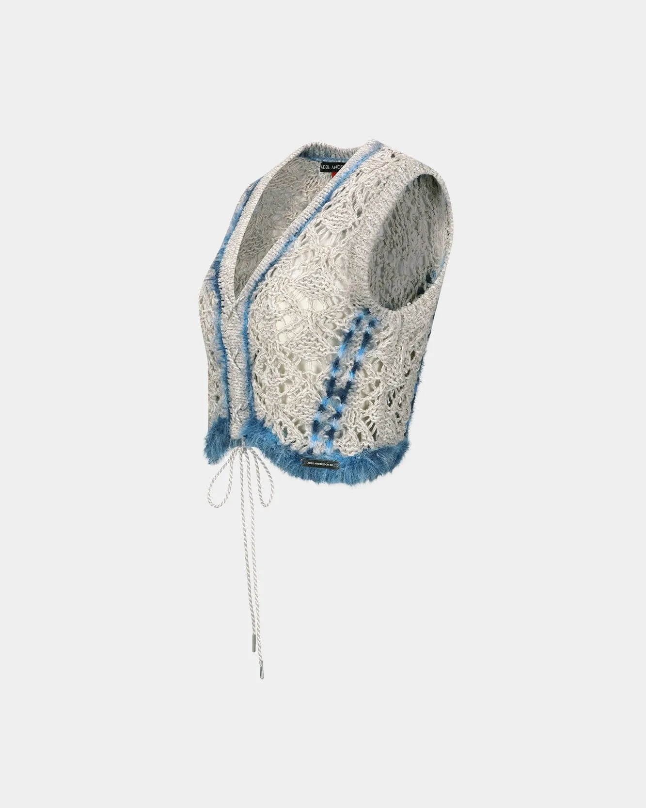 WESTERN LACE-UP KNIT VEST atb1318w(BEIGE) sold by Andersson Bell product image thumbnail 3