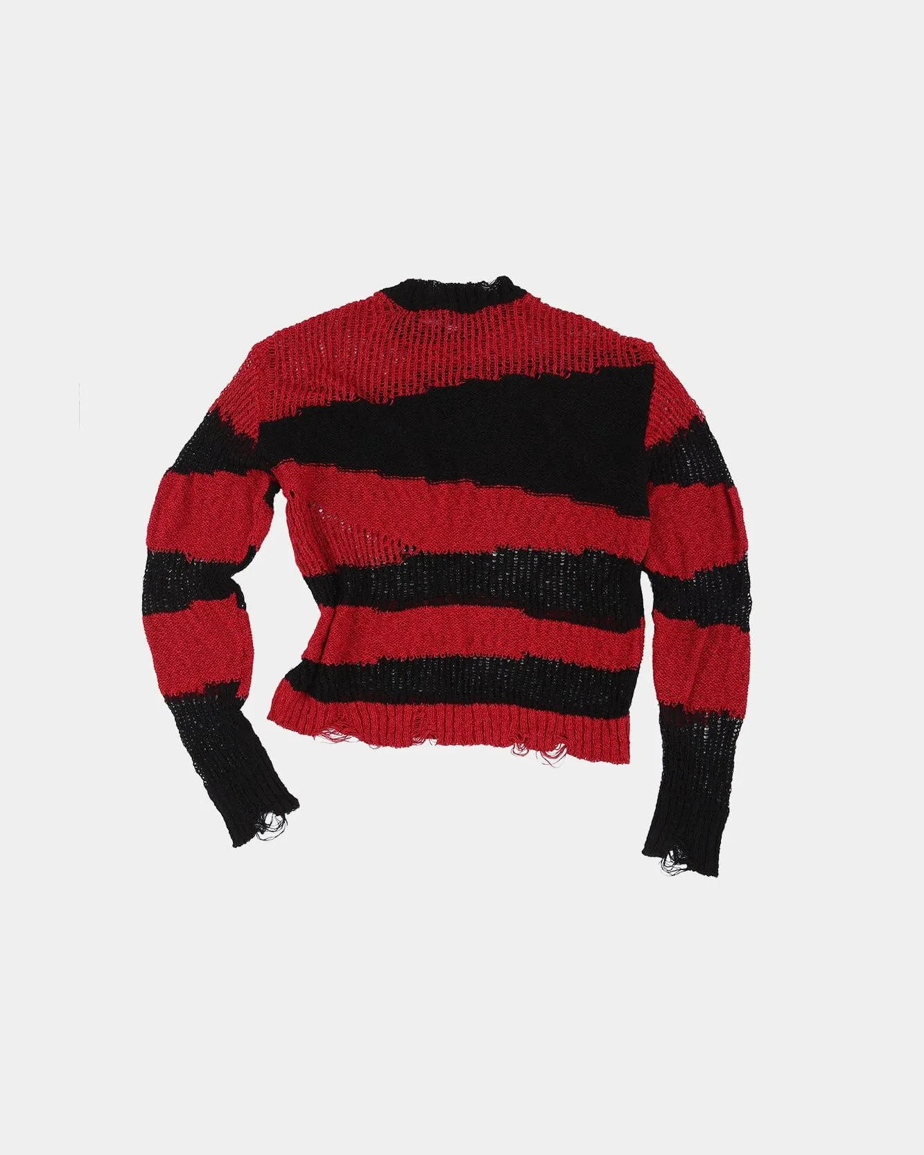 BLACK RED STRIPE CREW-NECK SWEATER atb1284m(BLACK/RED) sold by Andersson Bell product image thumbnail 3