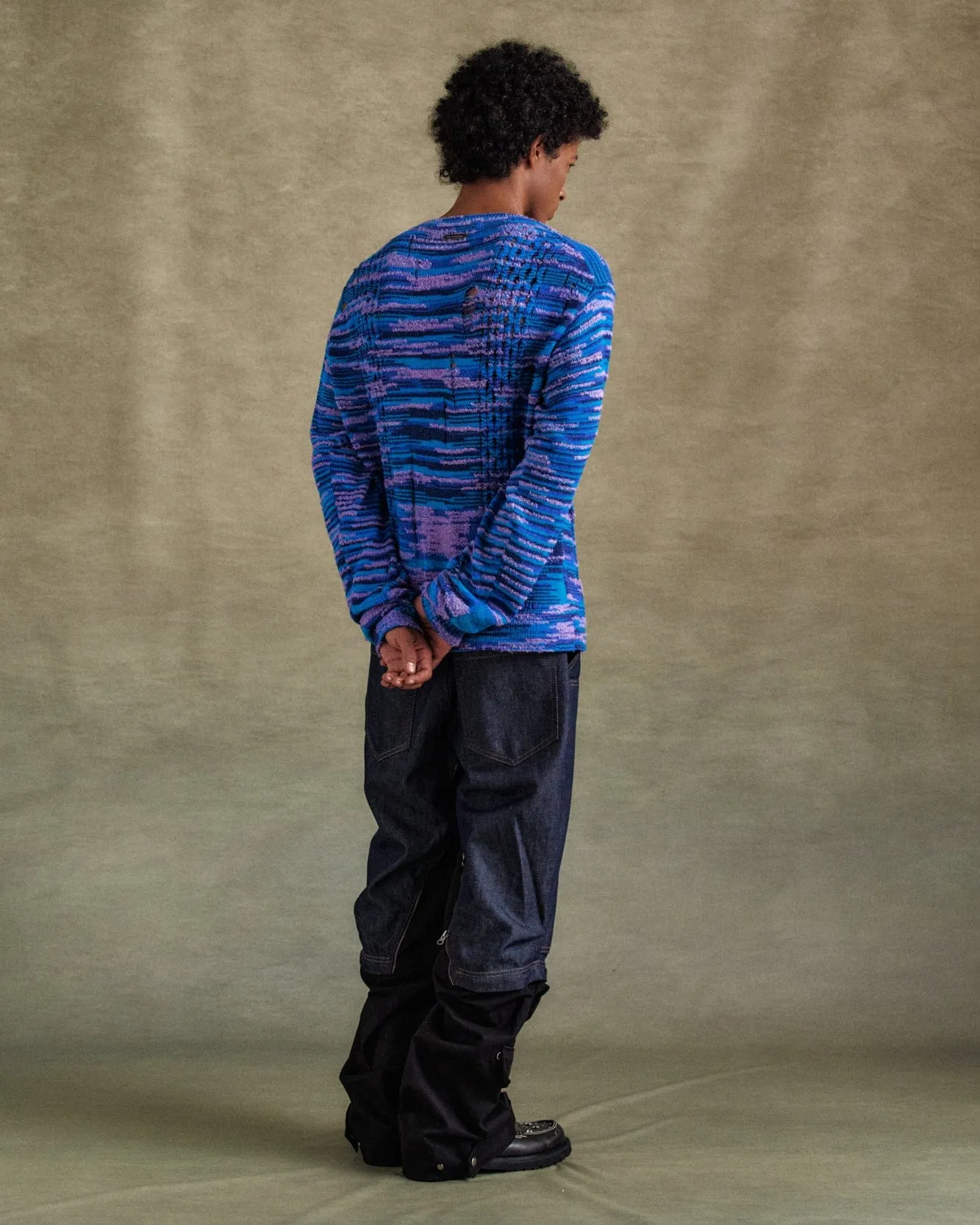 UNISEX GRUNGE KNIT PULLOVER atb1320u sold by Andersson Bell product image thumbnail 5