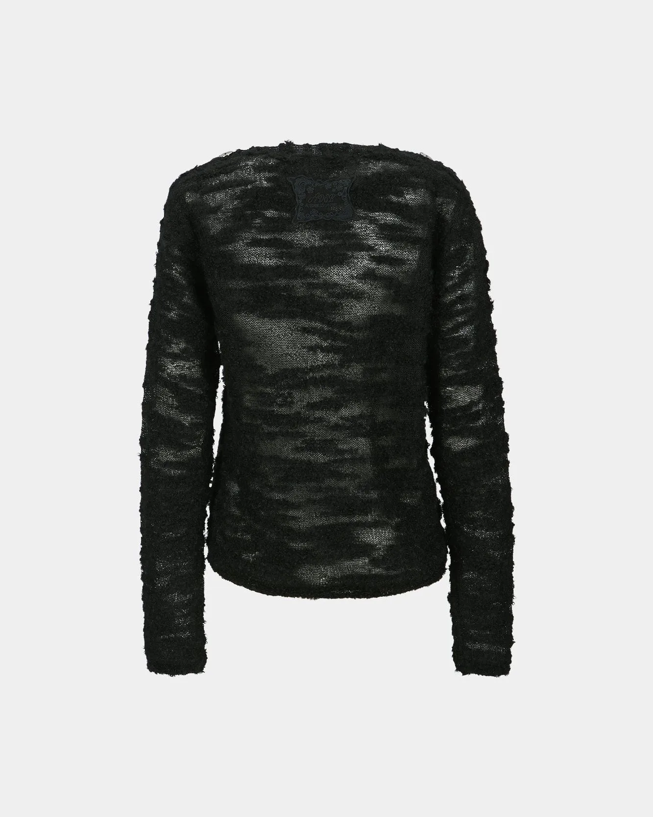 FIFI BUTTON PULLOVER KNIT atb1261w(BLACK) sold by Andersson Bell product image thumbnail 4