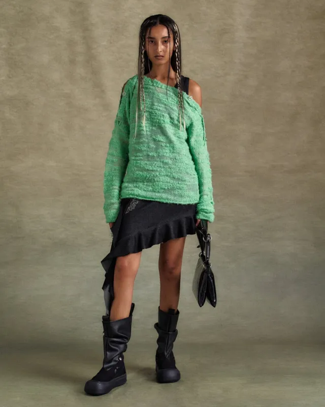 FIFI BUTTON PULLOVER KNIT atb1261w(PALE JADE) sold by Andersson Bell