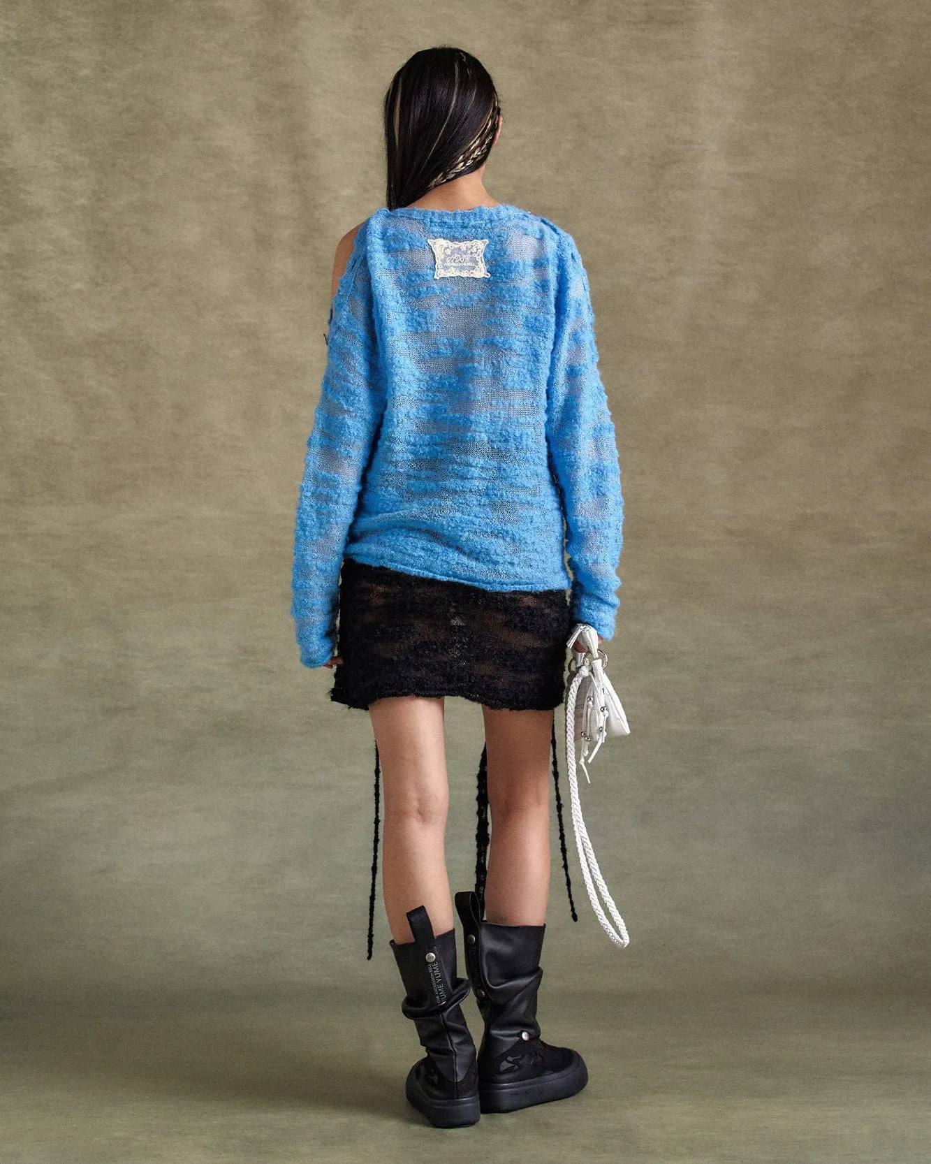 FIFI BUTTON PULLOVER KNIT atb1261w(BLUE) sold by Andersson Bell product image thumbnail 5