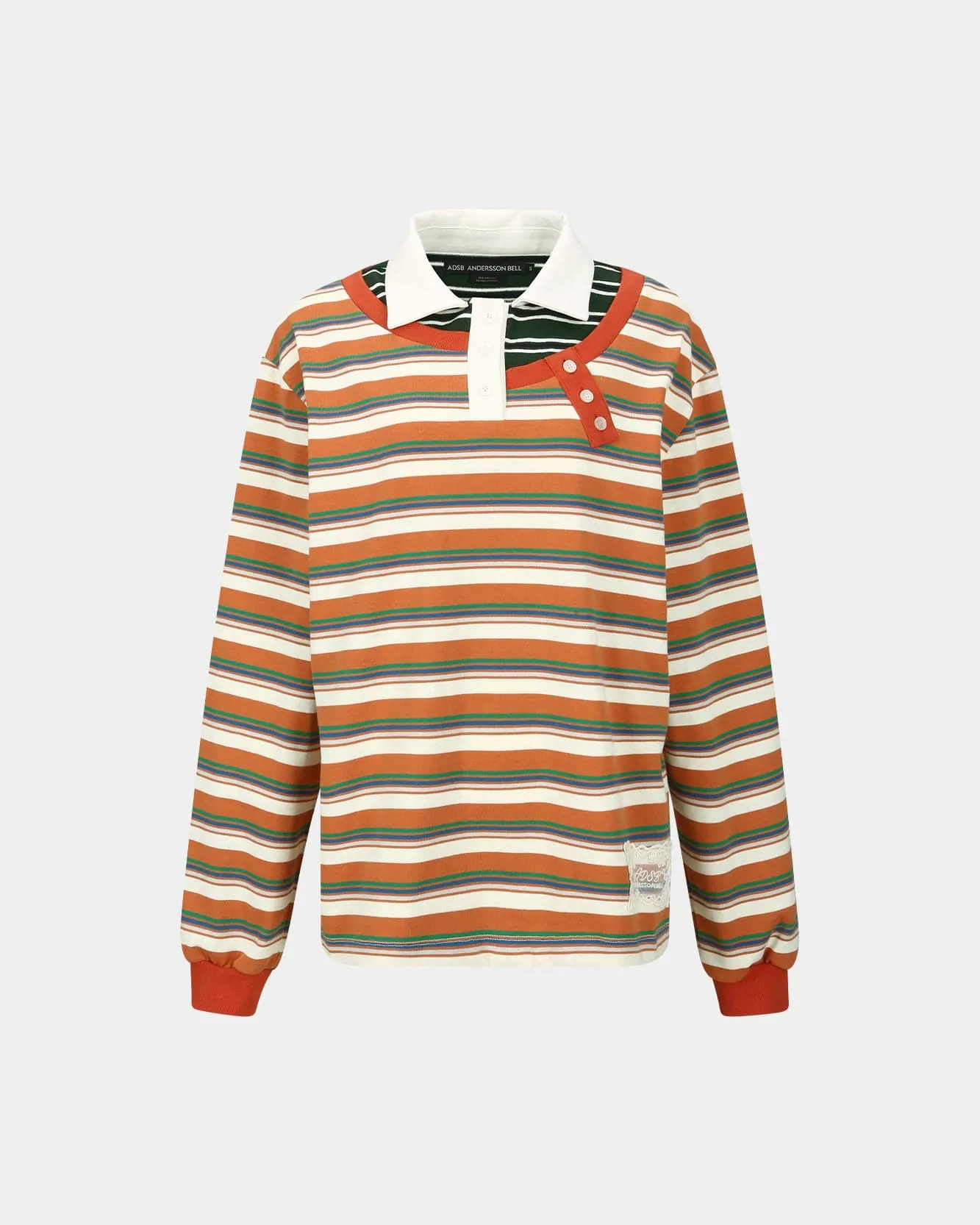 PIQUÉ INSERTED LONG SLEEVE T-SHIRTS atb1259w(MULTI) sold by Andersson Bell product image thumbnail 2