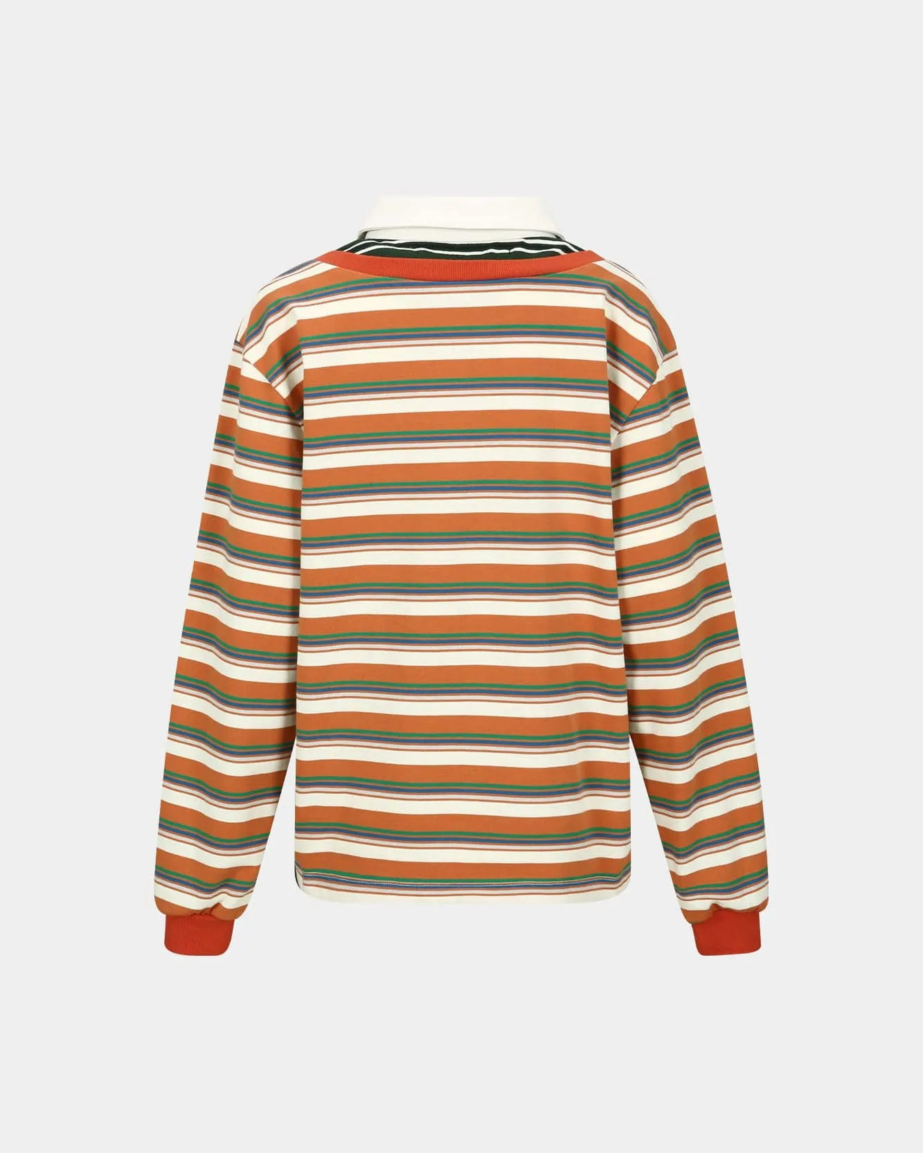 PIQUÉ INSERTED LONG SLEEVE T-SHIRTS atb1259w(MULTI) sold by Andersson Bell product image thumbnail 4