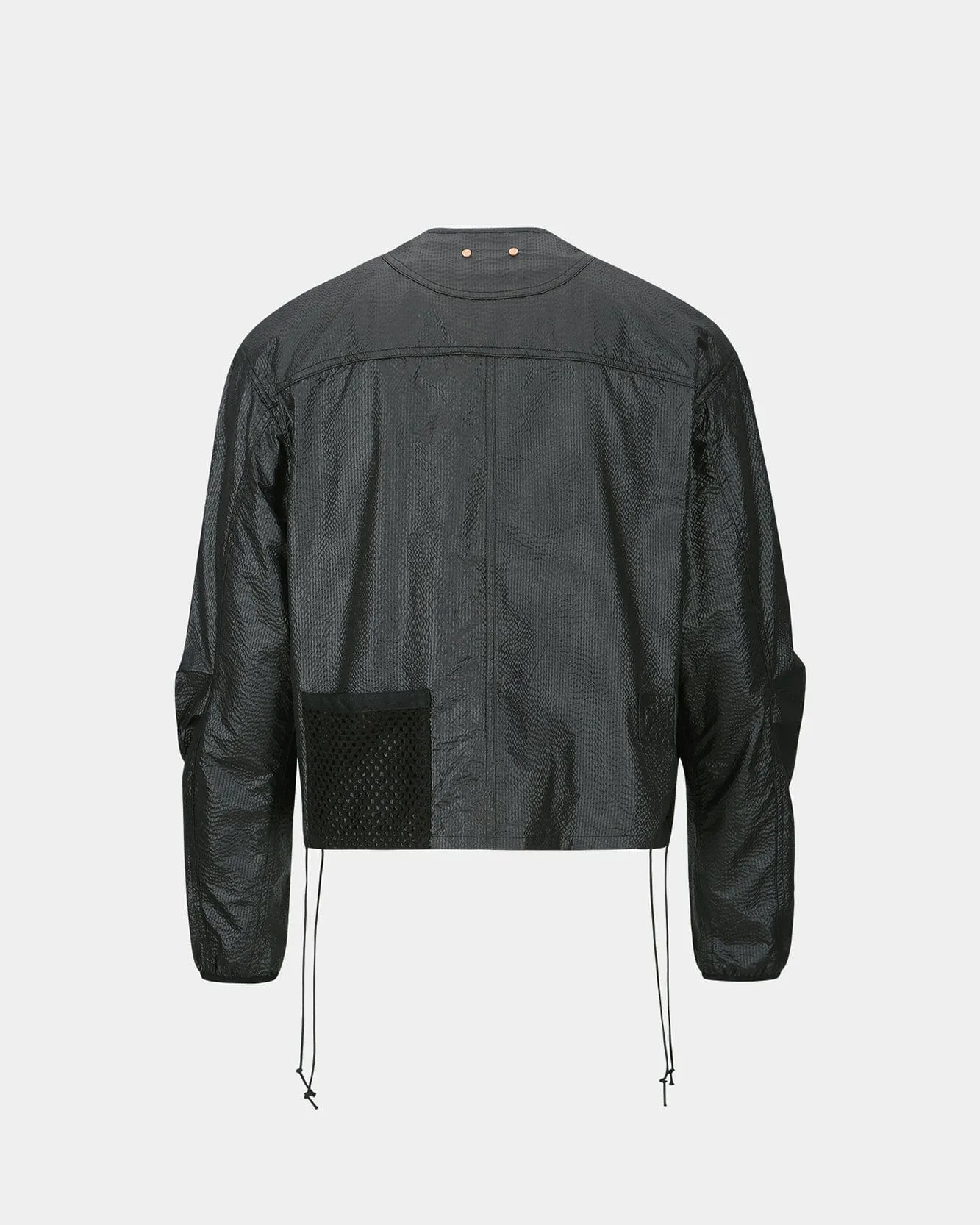 CONVEX COLLARLESS JACKET awa696m(BLACK) sold by Andersson Bell product image thumbnail 4