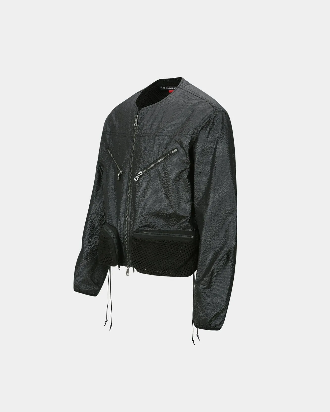 CONVEX COLLARLESS JACKET awa696m(BLACK) sold by Andersson Bell product image thumbnail 3