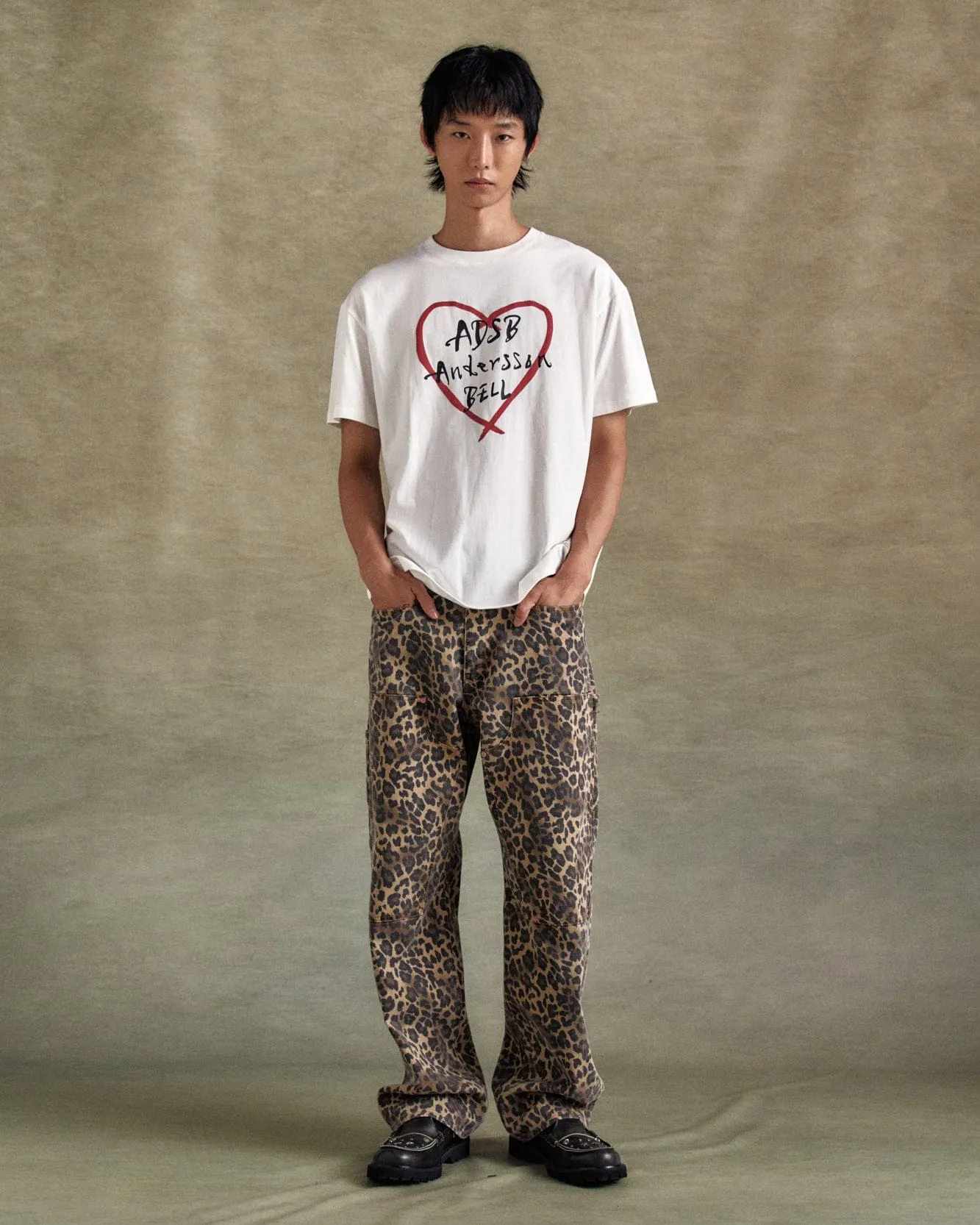 LEOPARD CARPENTER JEANS apa812m(BEIGE) sold by Andersson Bell product image thumbnail 5