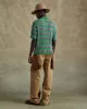 BUBBLE STRIPE POLO SWEATER atb1246m(GREY/GREEN) sold by Andersson Bell