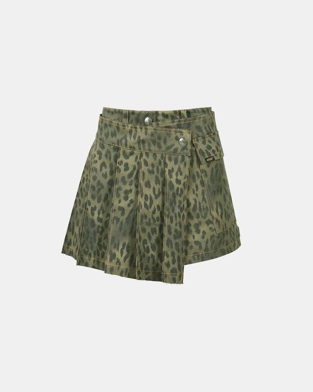 LEOPARD WRAP SKIRT PANTS apa830w(KHAKI) sold by Andersson Bell product image thumbnail 2