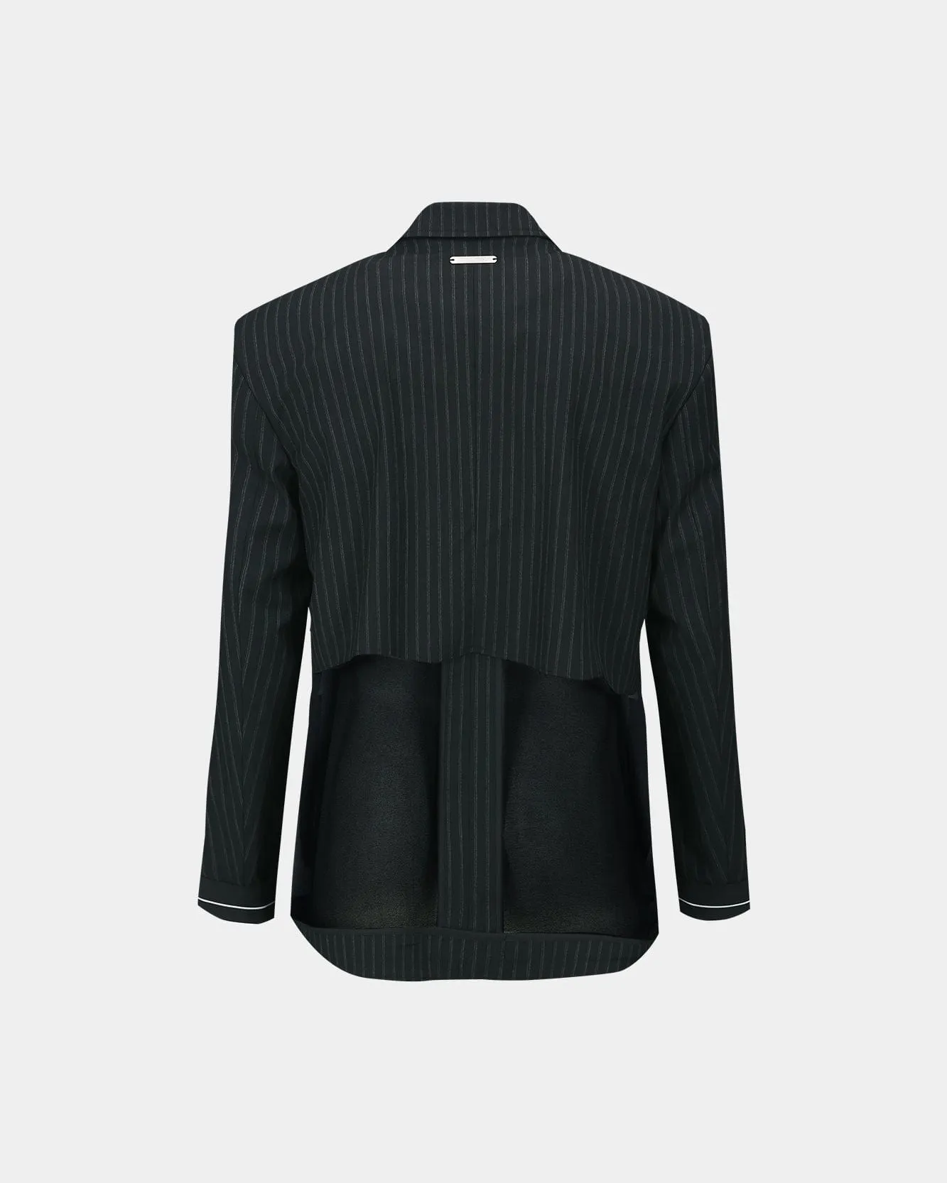 INSIDE OUT STRIPE SHEER JACKET awa698u(BLACK) sold by Andersson Bell product image thumbnail 4