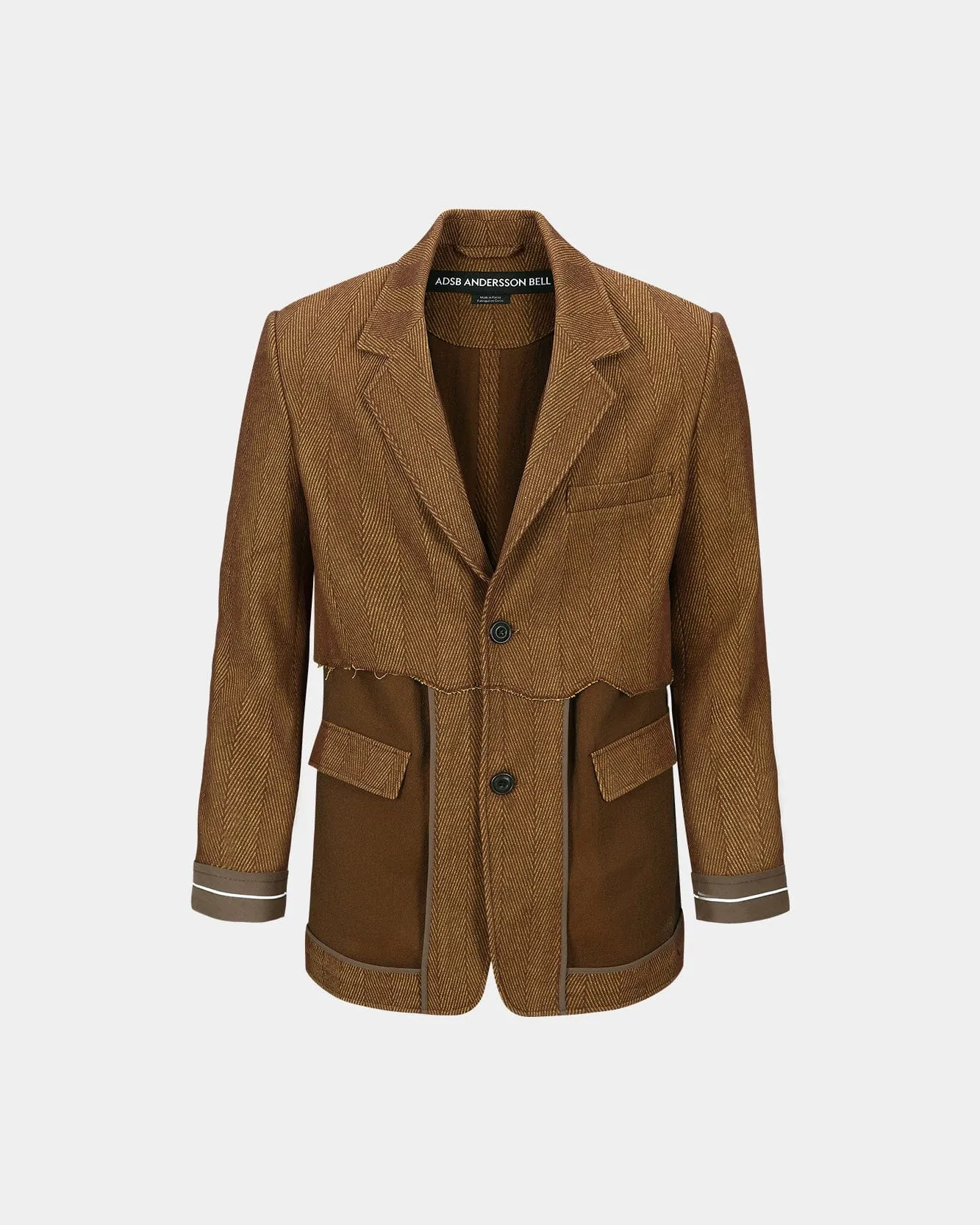 INSIDE OUT BROWN SHEER JACKET awa699u(BROWN) sold by Andersson Bell product image thumbnail 2