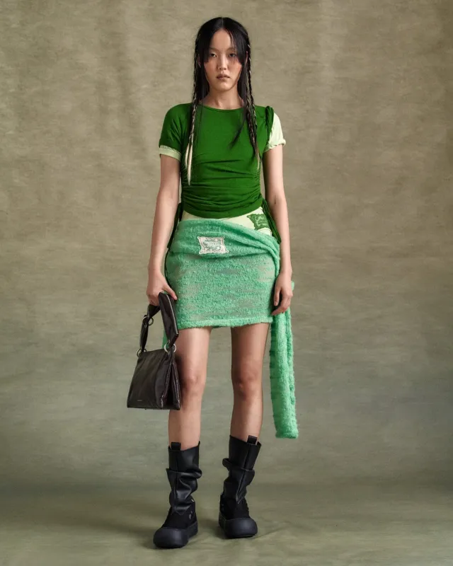 CINDY STRING LAYRED T-SHIRT atb1265w(OLIVE) made by Andersson Bell