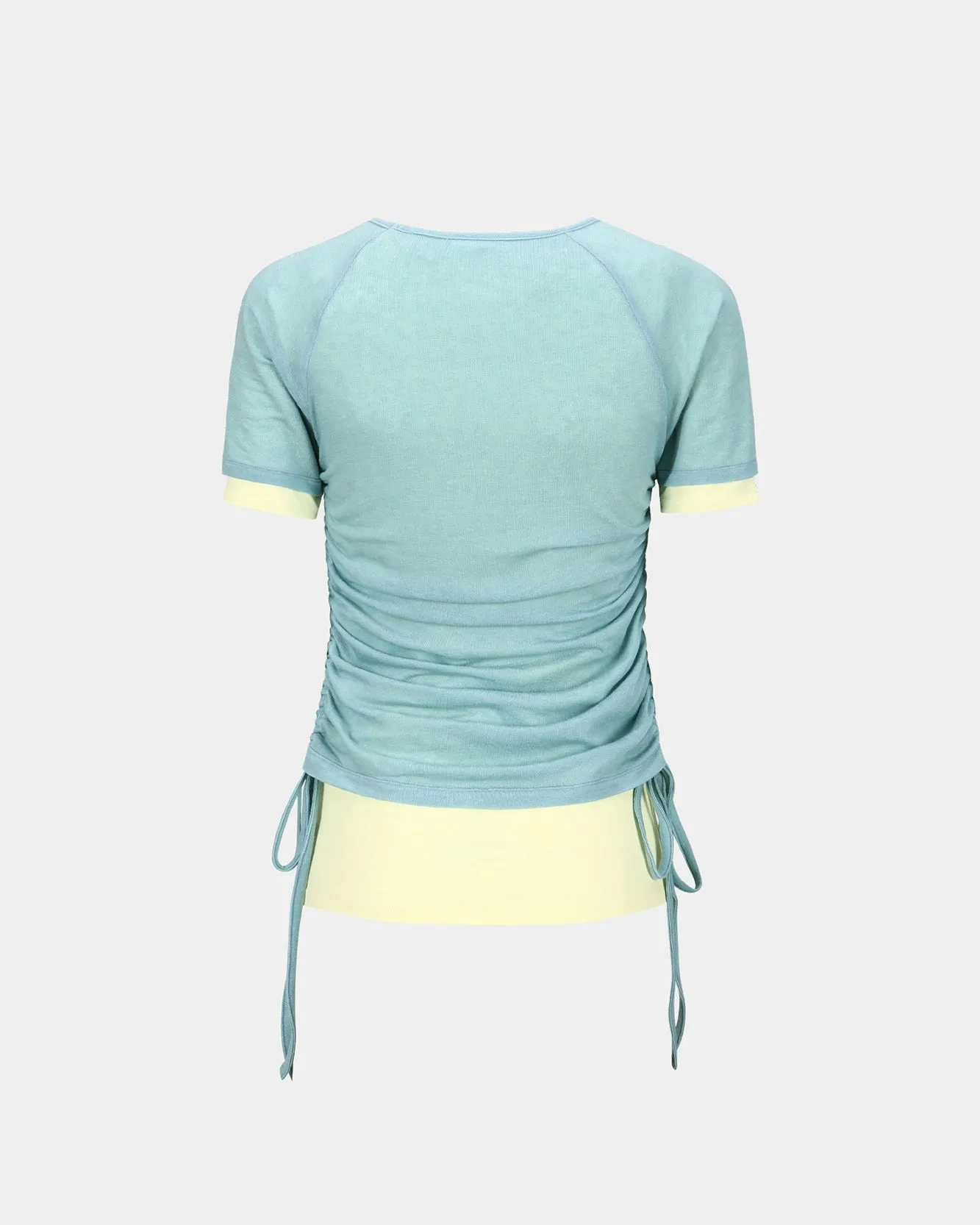 CINDY STRING LAYRED T-SHIRT atb1265w(SKY BLUE) sold by Andersson Bell product image thumbnail 4