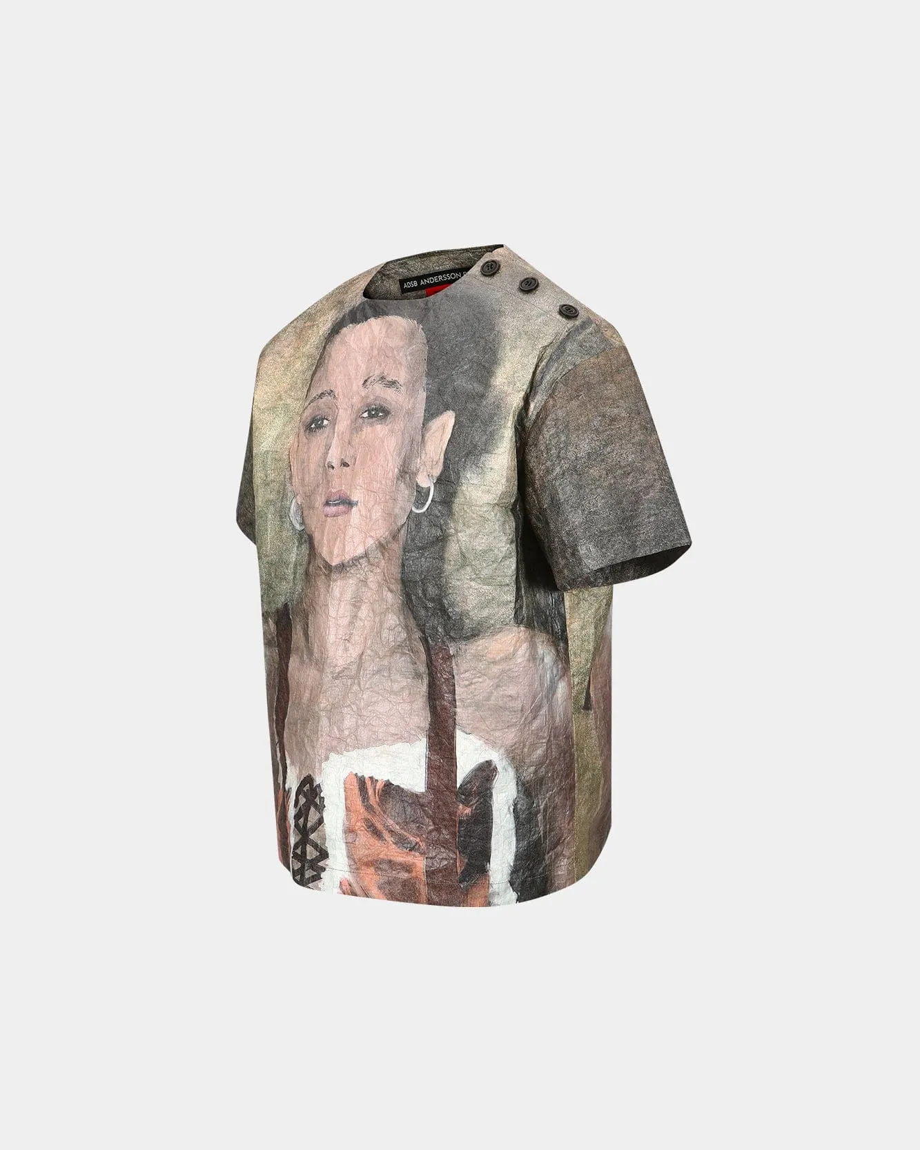 UNISEX REMY PRINTED TYVEK T-SHIRT atb1269u(BEIGE) sold by Andersson Bell product image thumbnail 3