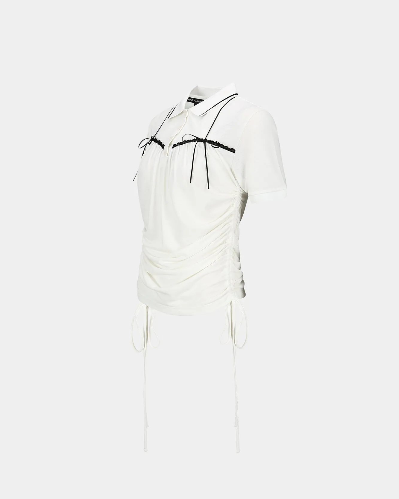 HALTER STRING PIQUÉ POLO SHIRTS atb1255w(WHITE) sold by Andersson Bell product image thumbnail 3