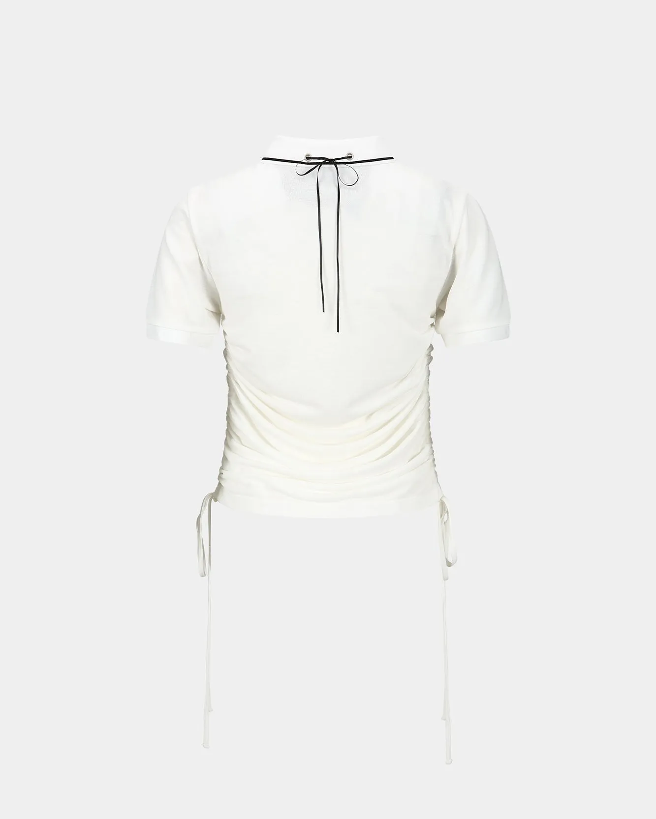 HALTER STRING PIQUÉ POLO SHIRTS atb1255w(WHITE) sold by Andersson Bell product image thumbnail 4