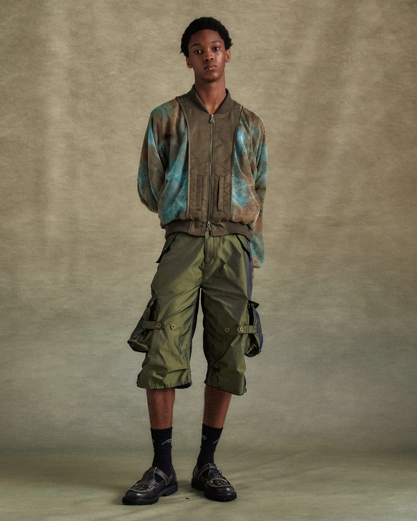 NADRIN MULTI POCKET CARGO SHORTS apa814m(KHAKI) sold by Andersson Bell