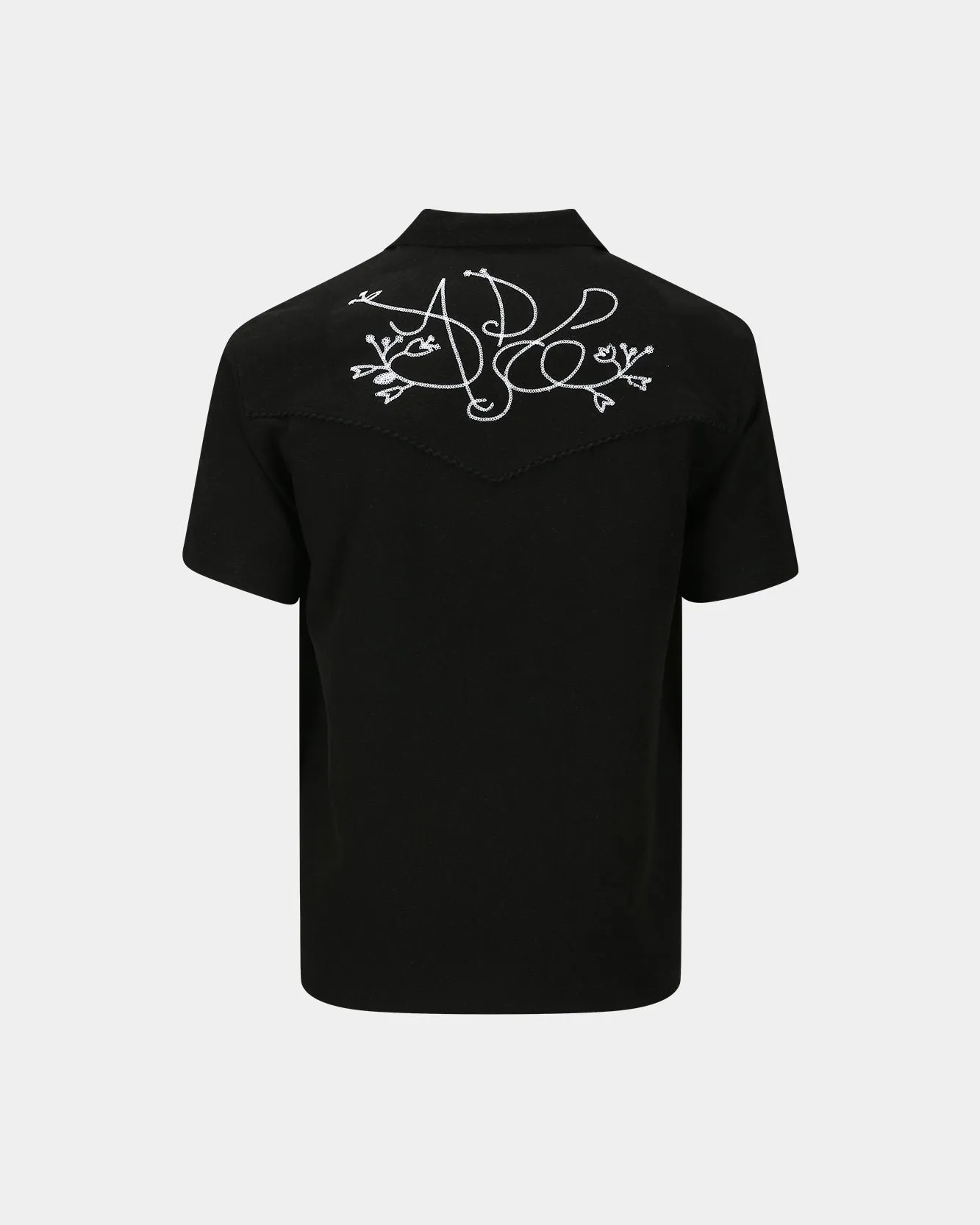 BLACK ADSB CHAIN EMBROIDERY SHIRTS atb1280m(BLACK) sold by Andersson Bell product image thumbnail 4