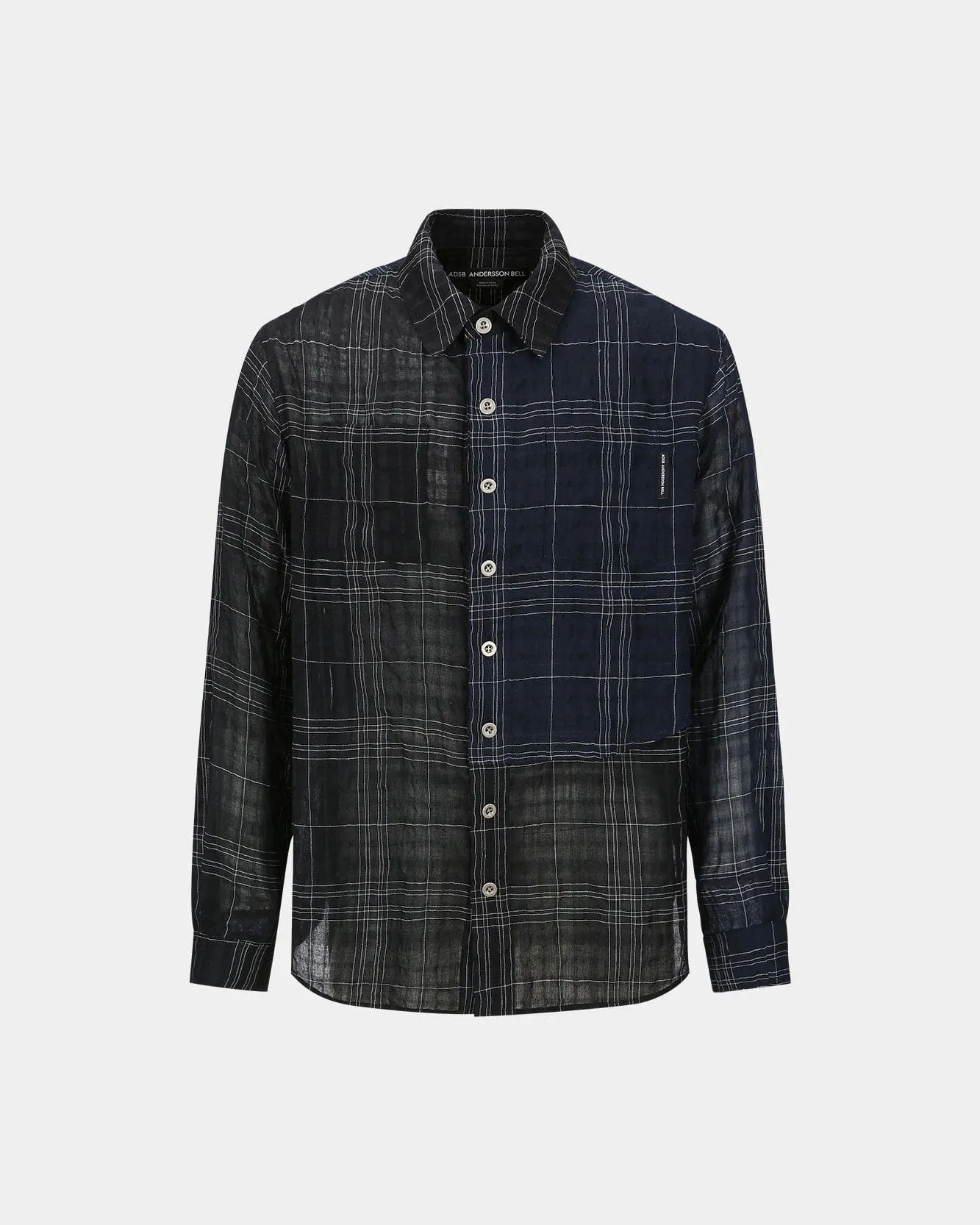 CHECK LAYERED SHIRTS atb1275m(BLACK) sold by Andersson Bell product image thumbnail 2