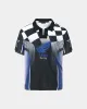 CHECKERBOARD RACING T-SHIRTS atb1298m(BLUE/BLACK) sold by Andersson Bell