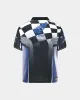 CHECKERBOARD RACING T-SHIRTS atb1298m(BLUE/BLACK) sold by Andersson Bell