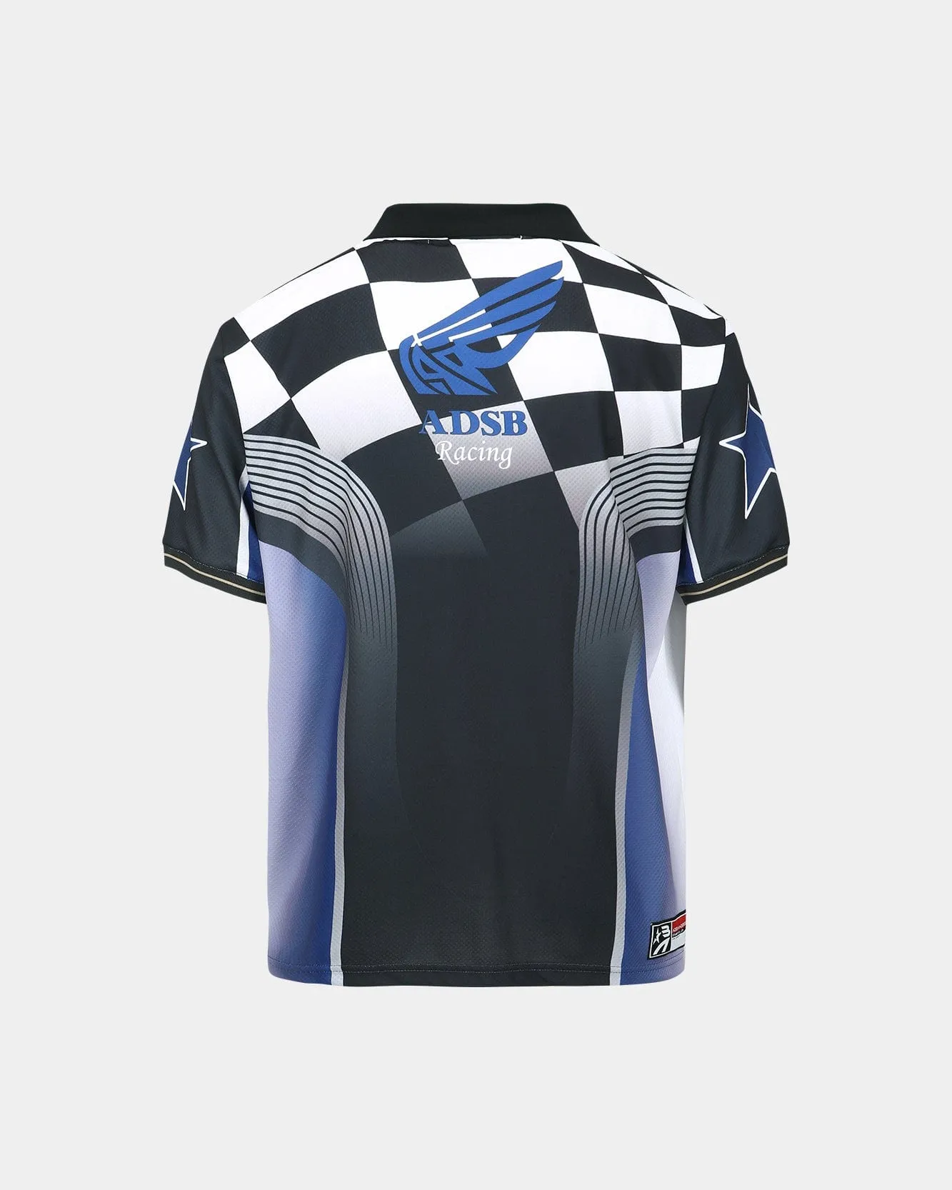 CHECKERBOARD RACING T-SHIRTS atb1298m(BLUE/BLACK) sold by Andersson Bell product image thumbnail 4