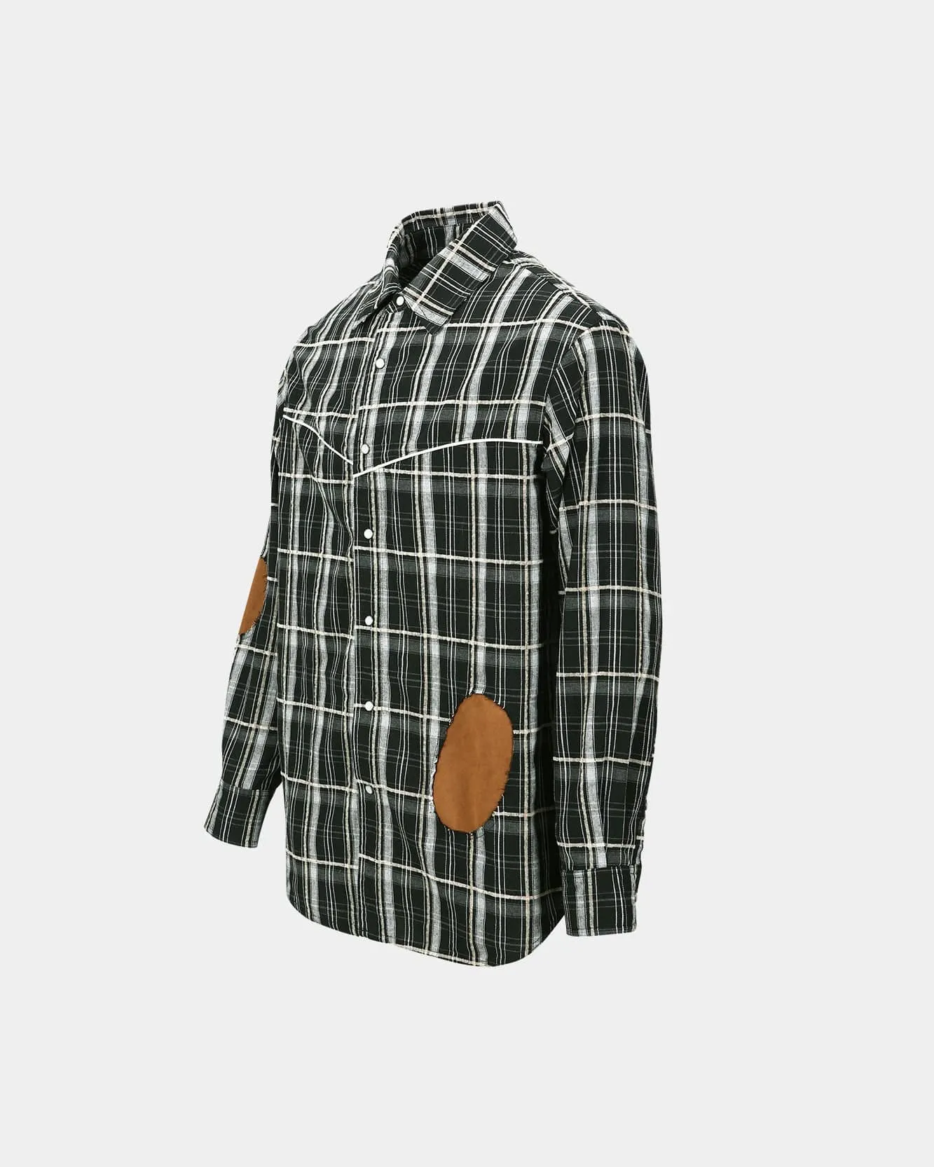 NOAH PATCH CHECK SHIRTS atb1238m(BLACK) sold by Andersson Bell product image thumbnail 3