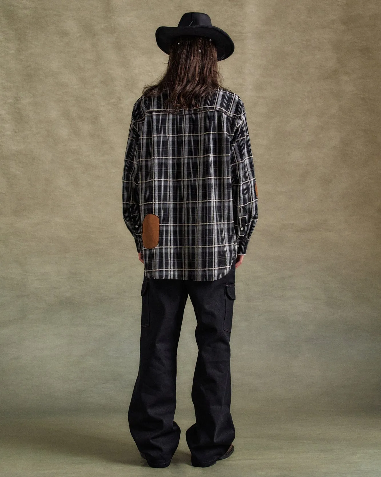 NOAH PATCH CHECK SHIRTS atb1238m(BLACK) sold by Andersson Bell product image thumbnail 5
