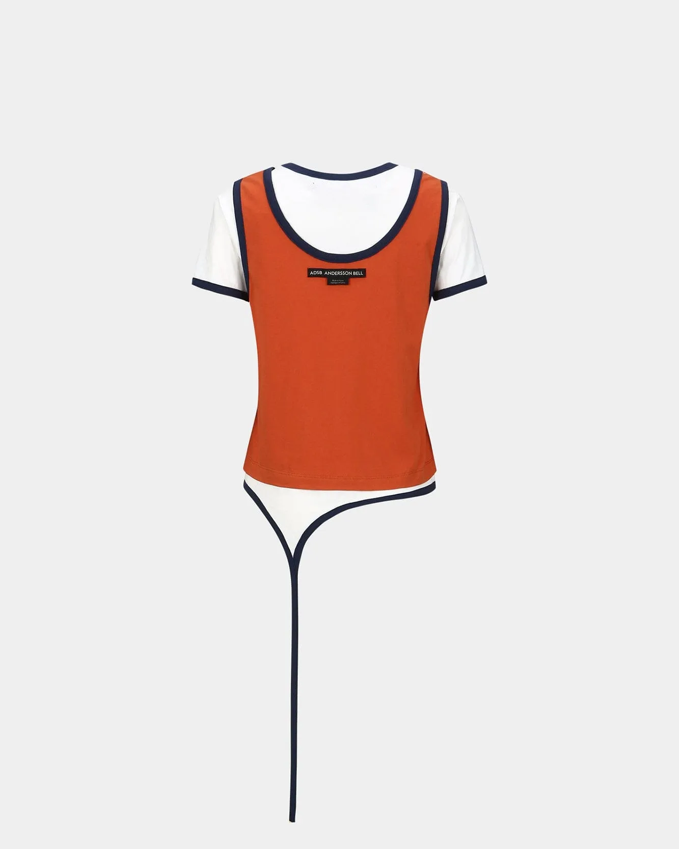 SEVIGNY LAYERED T-SHIRT atb1312w(ORANGE) sold by Andersson Bell product image thumbnail 4