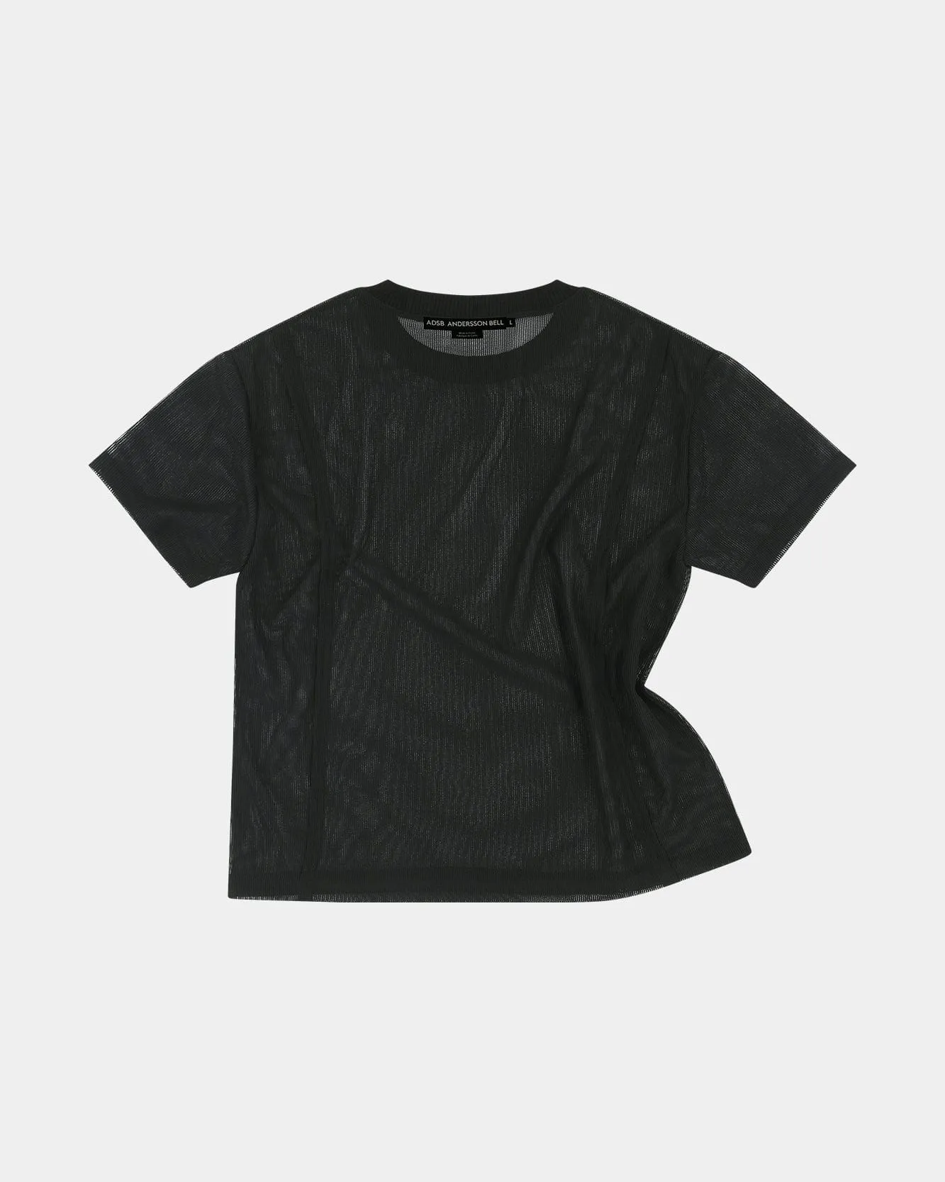 SAPA SHEER SHORT SLEEVE SWEATER atb1287m(BLACK) sold by Andersson Bell product image thumbnail 2